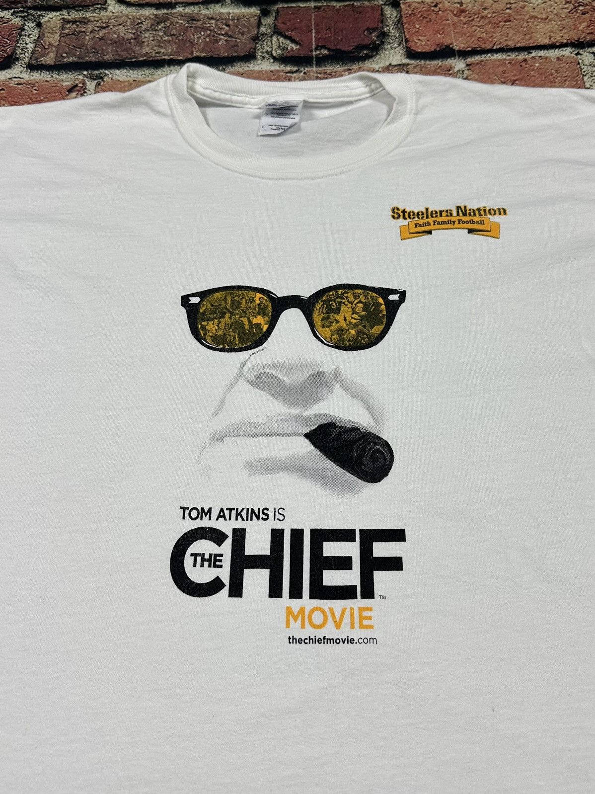 NFL Arthur J Rooney Sr The Chief Movie Tee Pittsburgh Steelers Size US L / EU 52-54 / 3 - 2 Thumbnail