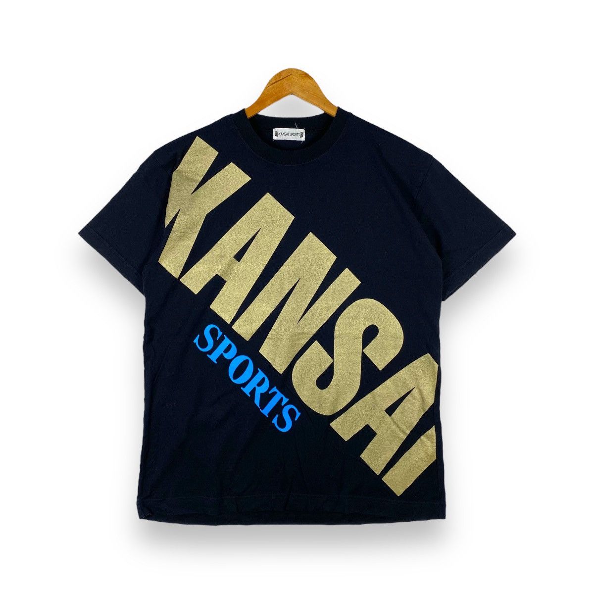 Kansai Yamamoto Vintage 80's KANSAI SPORTS Big Spellout Graphic Tee Size US M / EU 48-50 / 2 - 1 Thumbnail