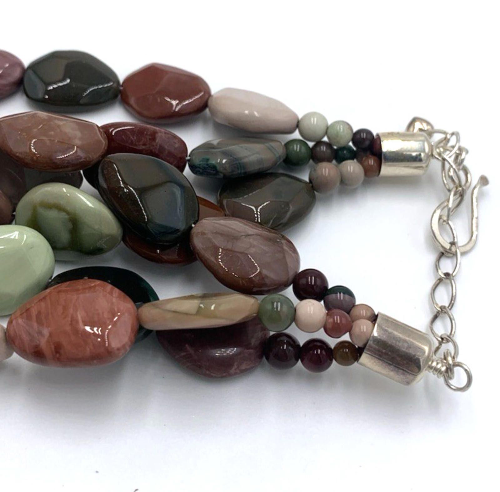Other NOS Jay King DTR Multi Color Jasper Sterling Silver Necklace Size ONE SIZE - 5 Thumbnail