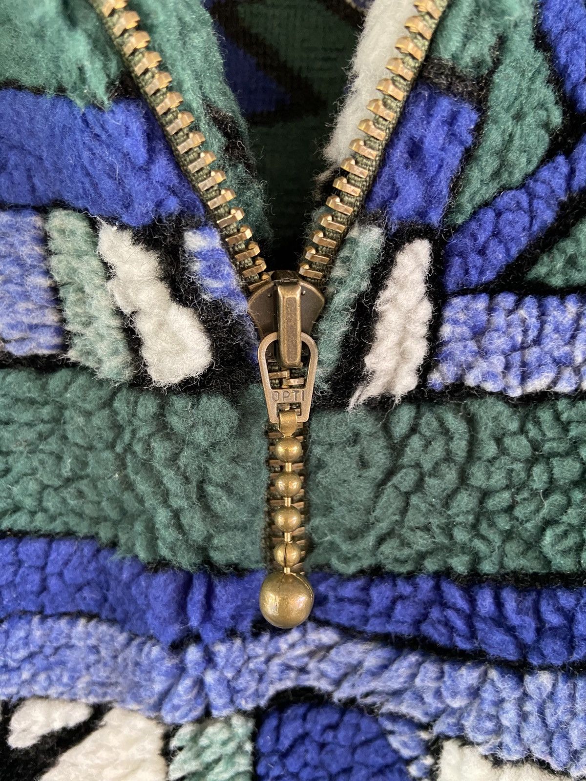 Other × Vintage AE WEEKENDS ABSTRACT FLEECE SHERPA JACKET Size US L / EU 52-54 / 3 - 8 Thumbnail