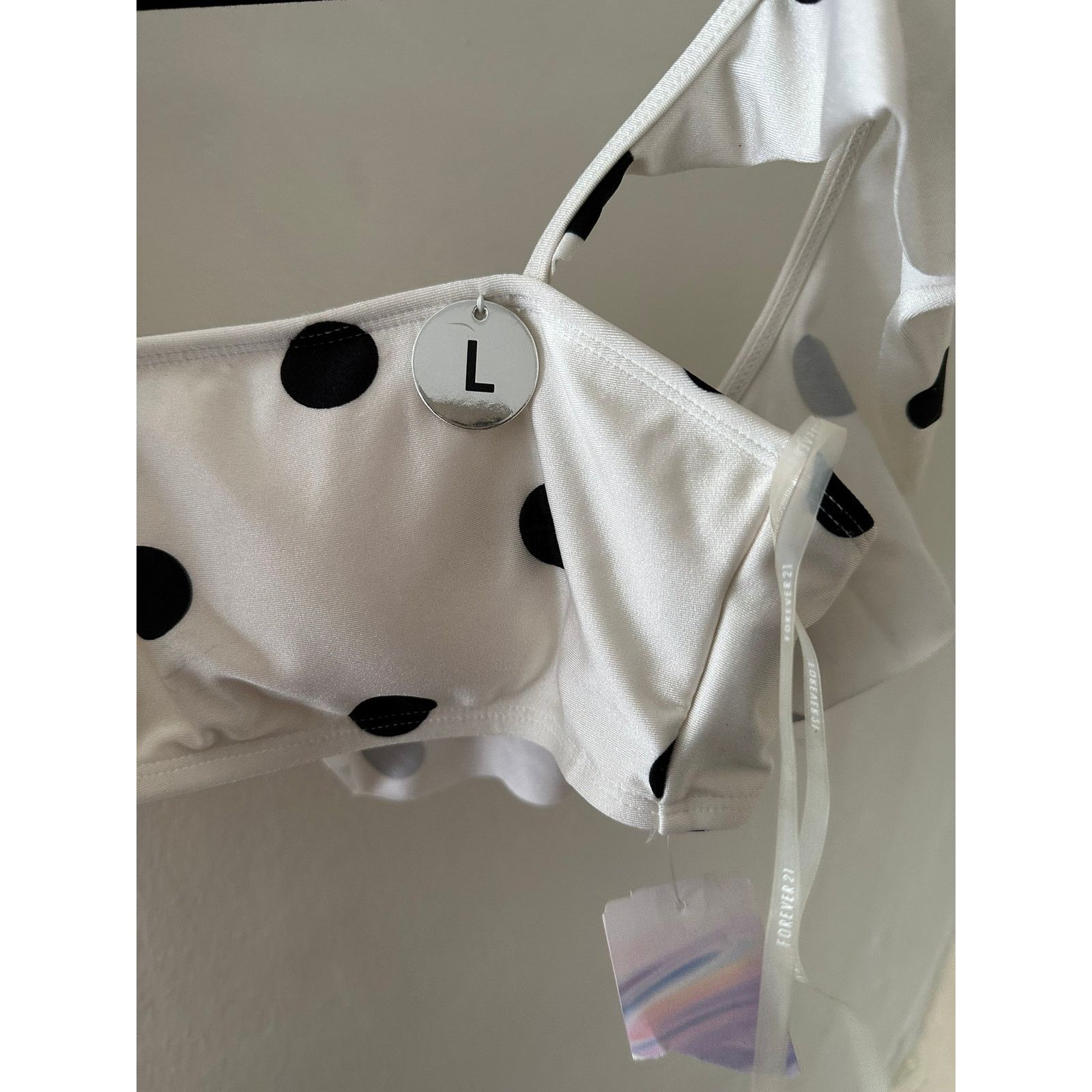 Forever 21 Forever 21 Polka Dot Bikini Top L Size ONE SIZE - 2 Thumbnail