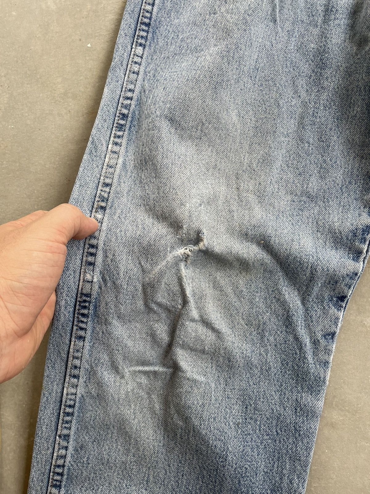 Vintage × Wrangler VINTAGE WRANGLER LIGHT BLUE DENIM Size US 34 / EU 50 - 3 Thumbnail