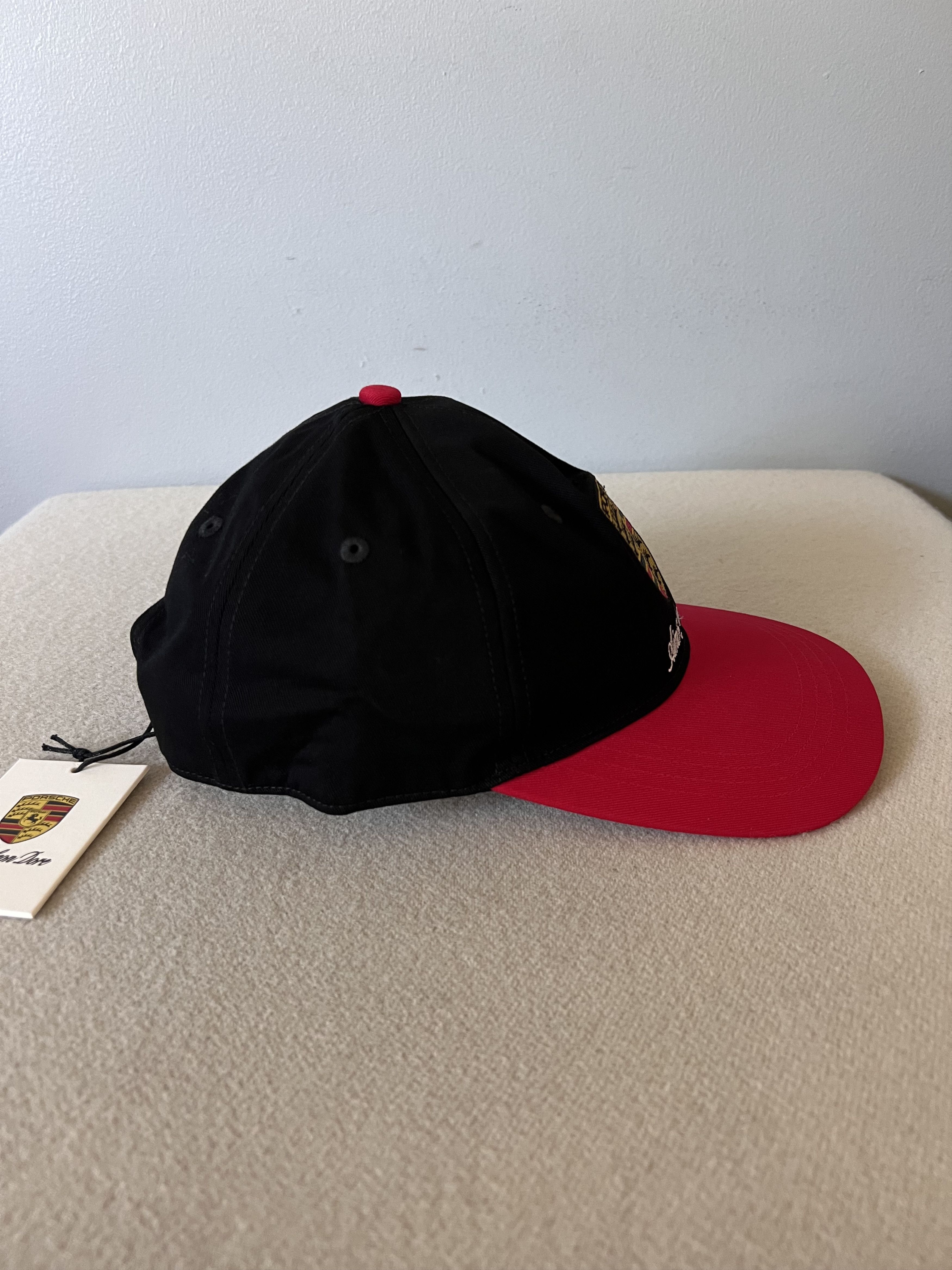 Aime Leon Dore × Porsche Design Aime Leon Dore Porsche Colorblock Logo Hat in Black Red Size ONE SIZE - 3 Thumbnail
