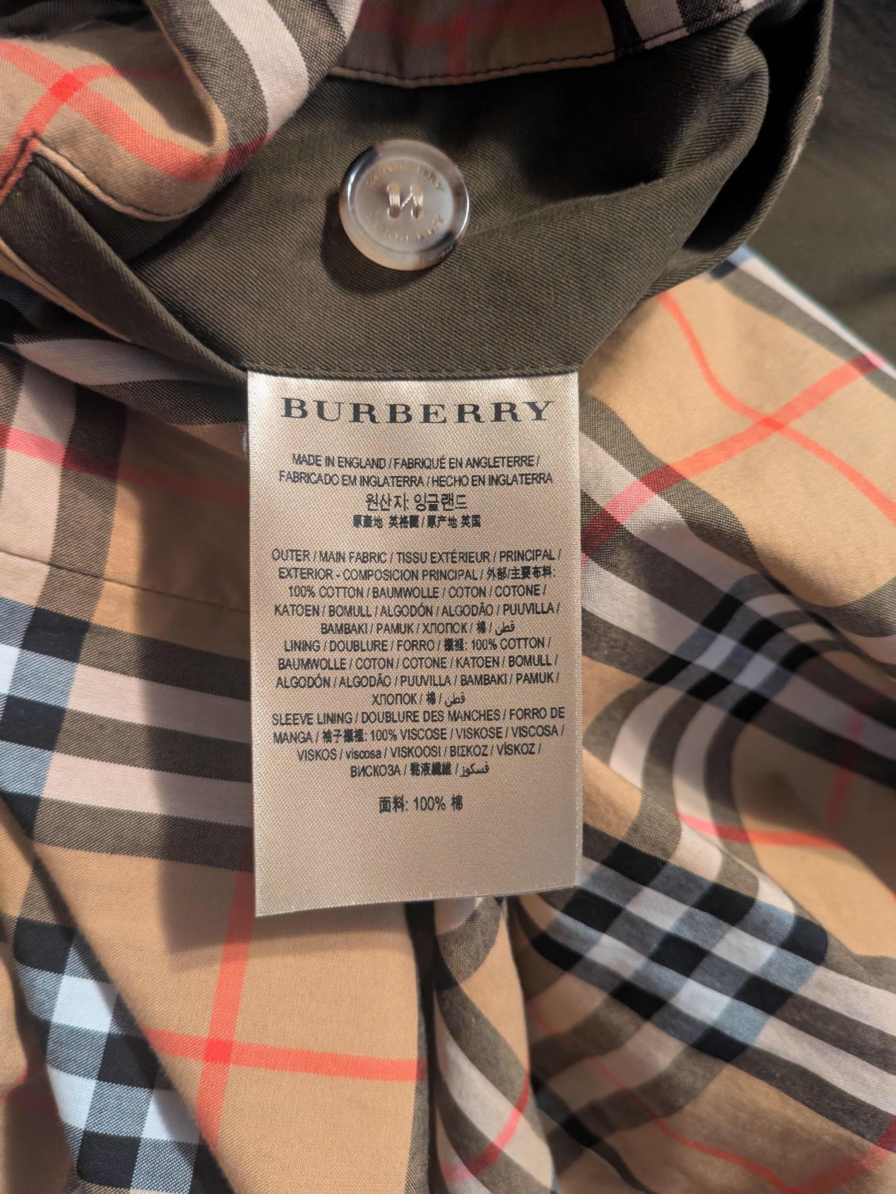 Burberry 2023 Green Burberry Westminster Trench Coat Size US XXL / EU 58 / 5 - 8 Thumbnail