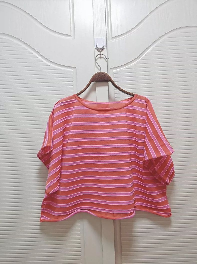 Issey Miyake Issey Miyake Pink striped knitted top Size M / US 6-8 / IT 42-44 - 5 Thumbnail