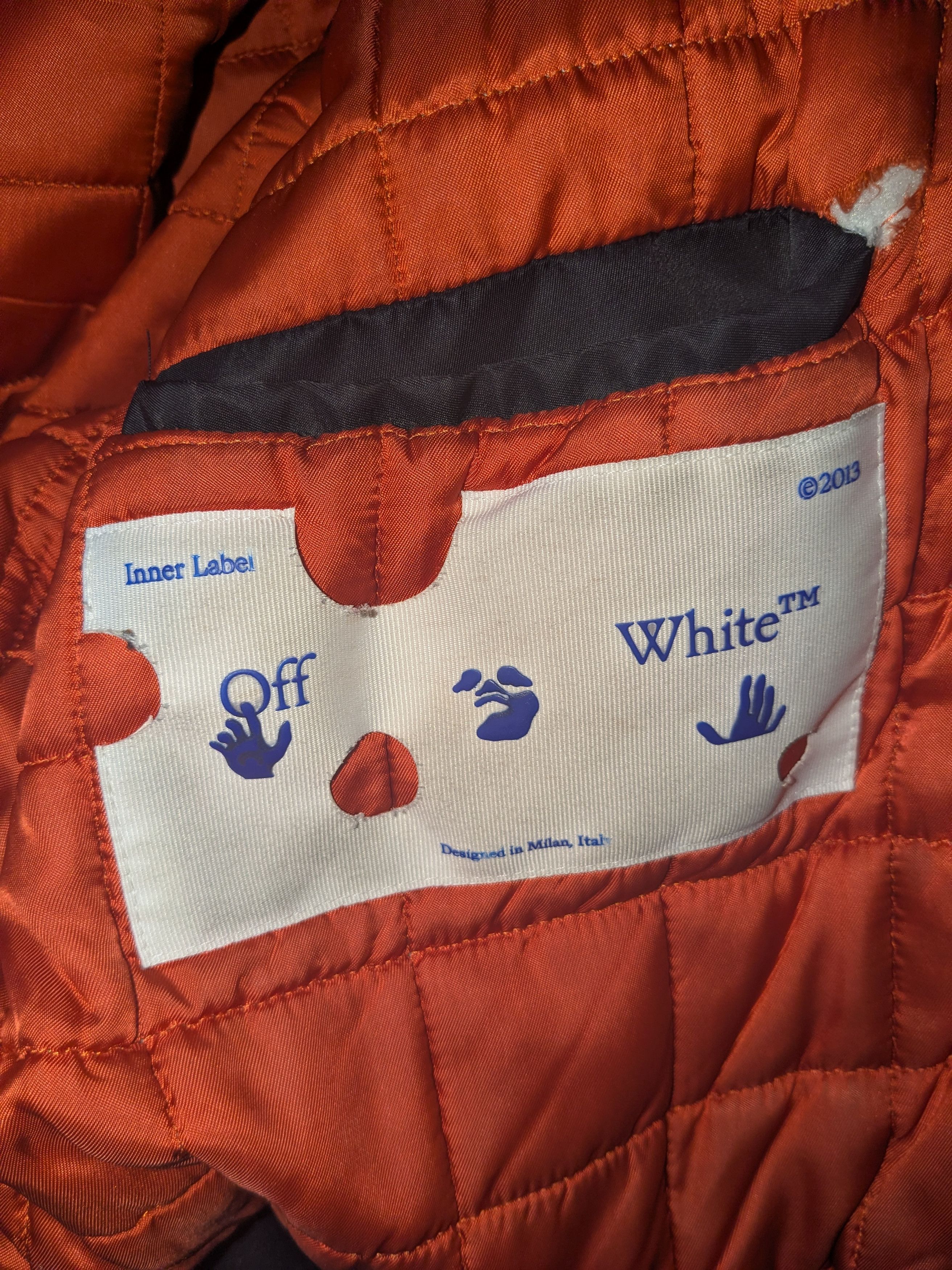 Off-White OFF-WHITE "WAVY" OVERSIZED BOMBER Size US L / EU 52-54 / 3 - 4 Thumbnail