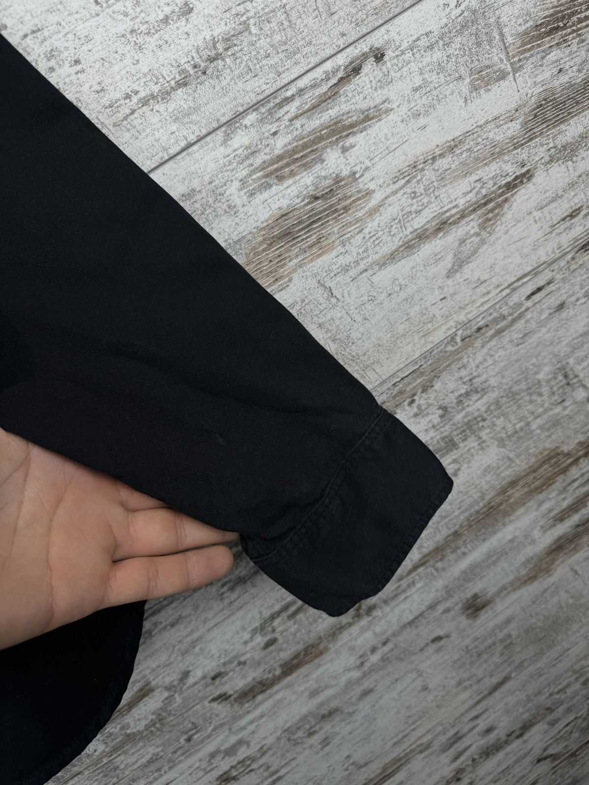 Japanese Brand × The Kooples Mens The Kooples Paris overshirt shirts button up black Size US L / EU 52-54 / 3 - 7 Thumbnail