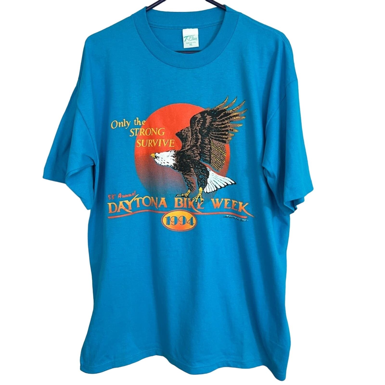 Vintage Vintage 90’s Bike Week SZ XL Single Stitch 2-Sided Shirt NEW Size US XL / EU 56 / 4 - 1 Thumbnail