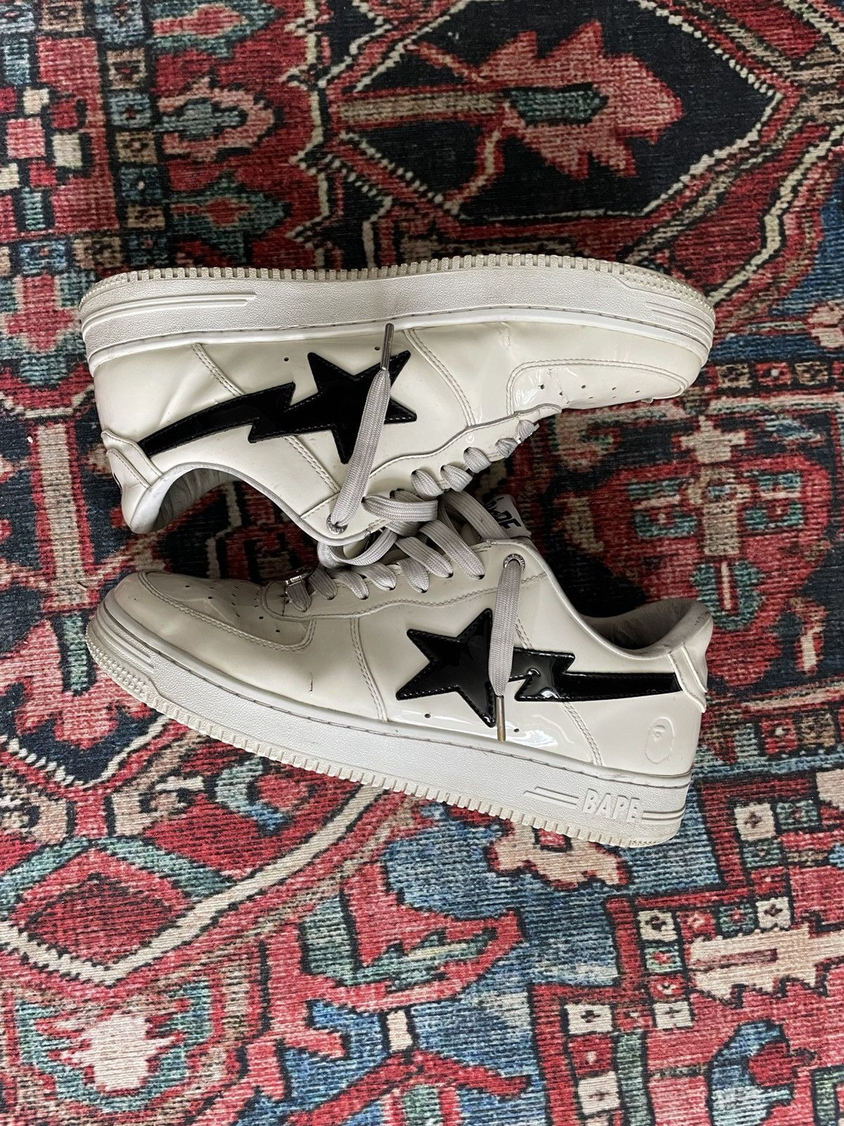 Bape Patent Leather Bapesta Size US 11 / EU 44 - 3 Thumbnail
