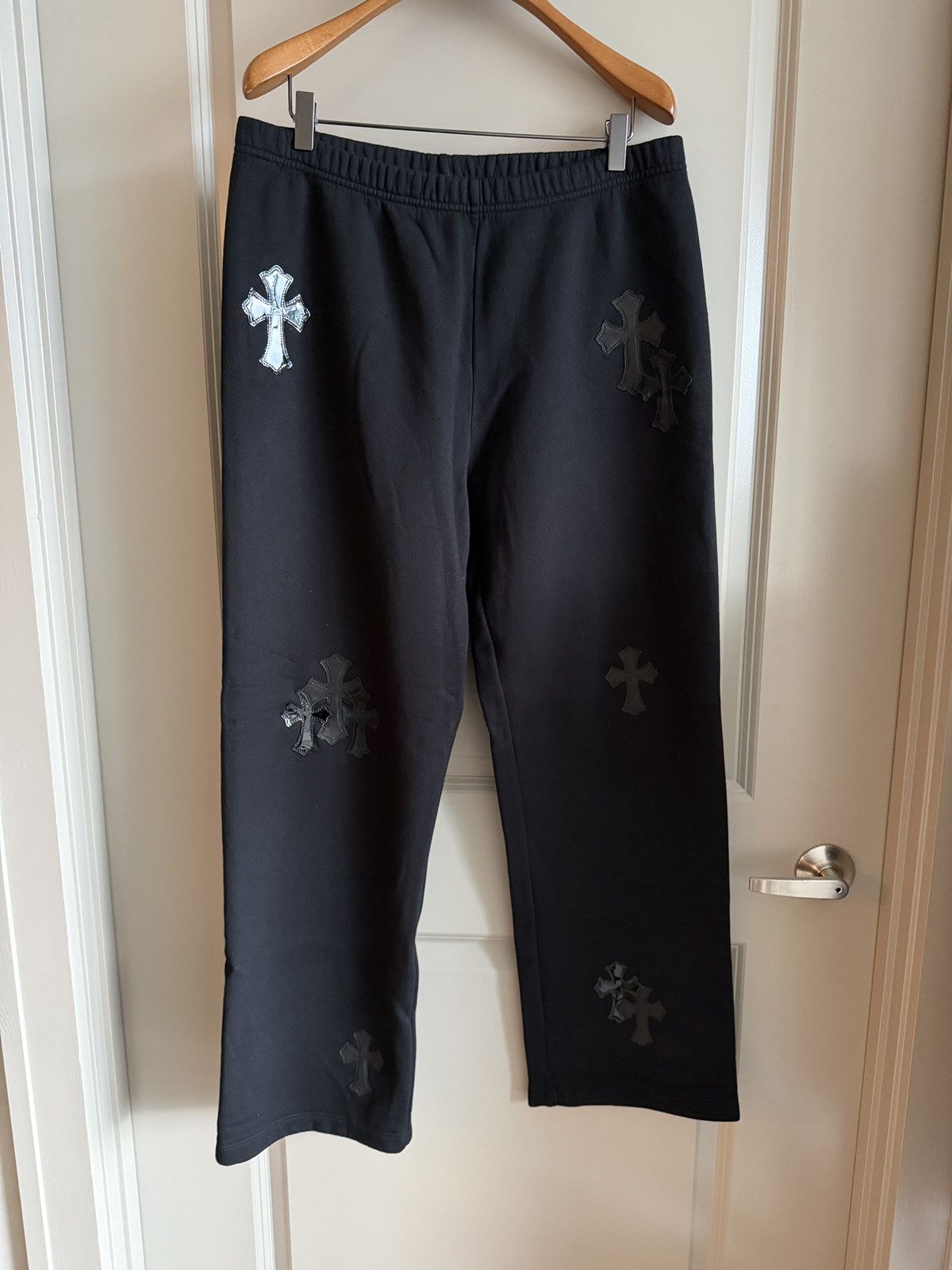 Chrome Hearts Chrome Hearts Cross Patch Sweatpants Sz L 34 Size US 34 / EU 50 - 1 Thumbnail