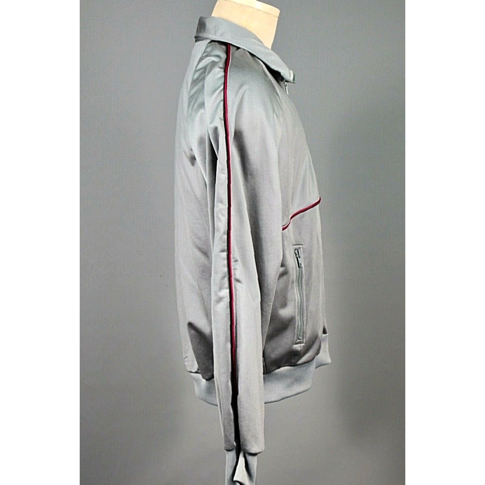 Speedo VINTAGE Speedo Men's Tracksuit 2 PC Gray 1980s Polyester Gym Outfit Size M Size US 34 / EU 50 - 4 Thumbnail