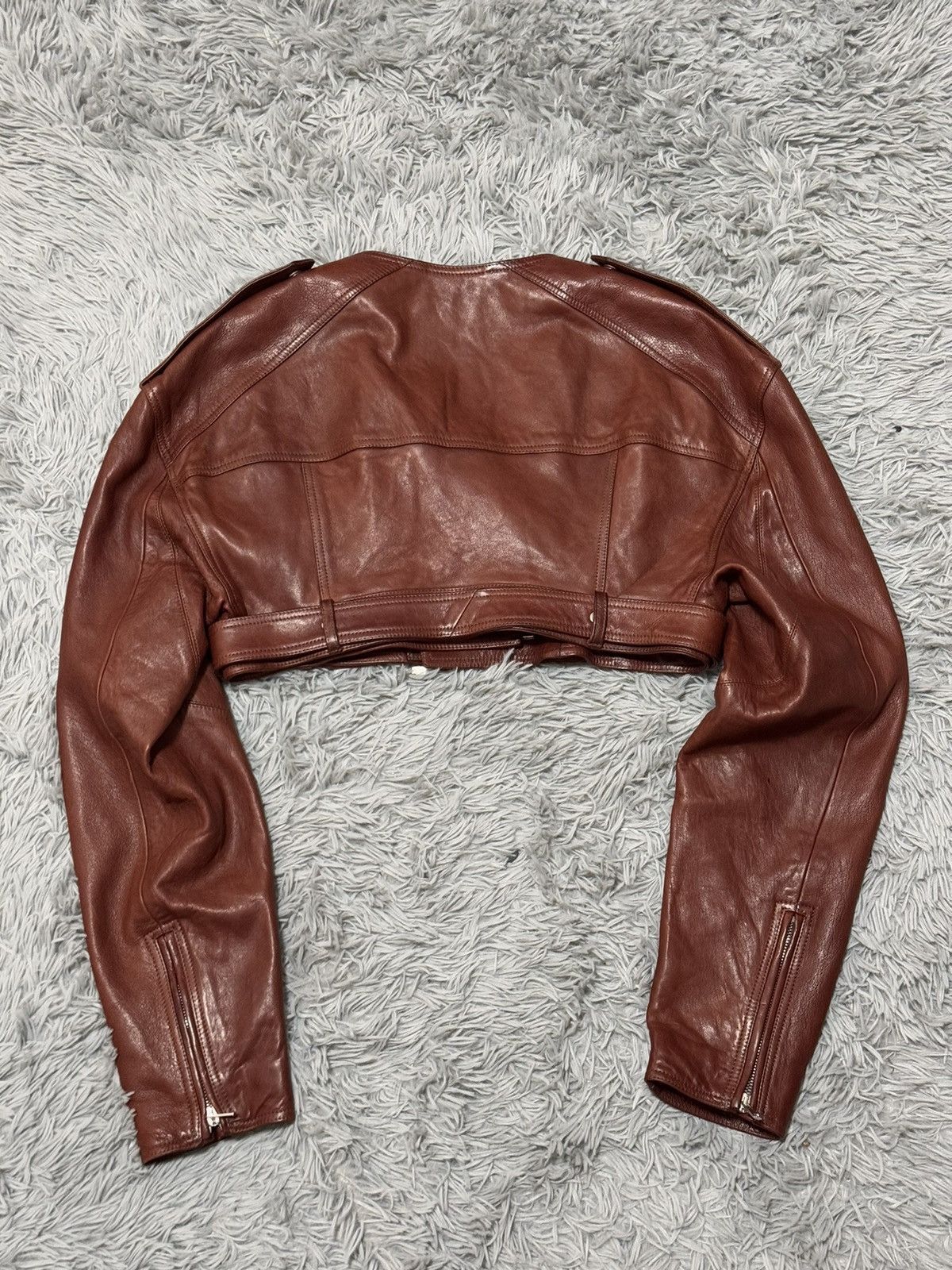 Rick Owens Rick Owens 24ss leather jacket Size US M / EU 48-50 / 2 - 13 Thumbnail