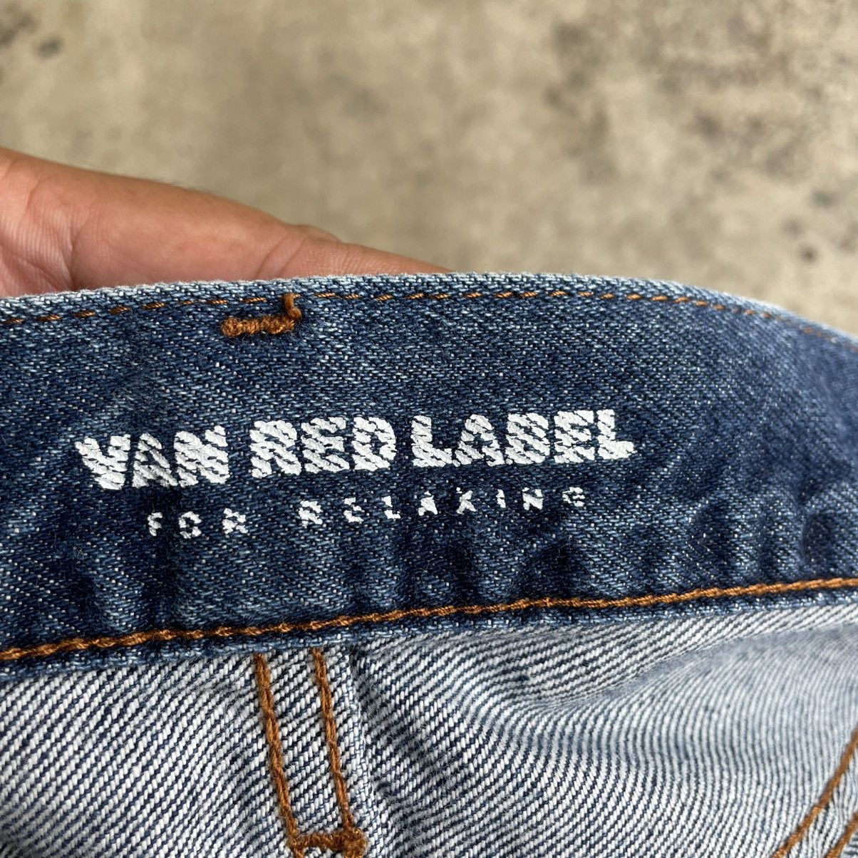 Van 🔥Vintage Van Red Label Stoned Washed Ripped Denim Jeans Size US 36 / EU 52 - 12 Thumbnail