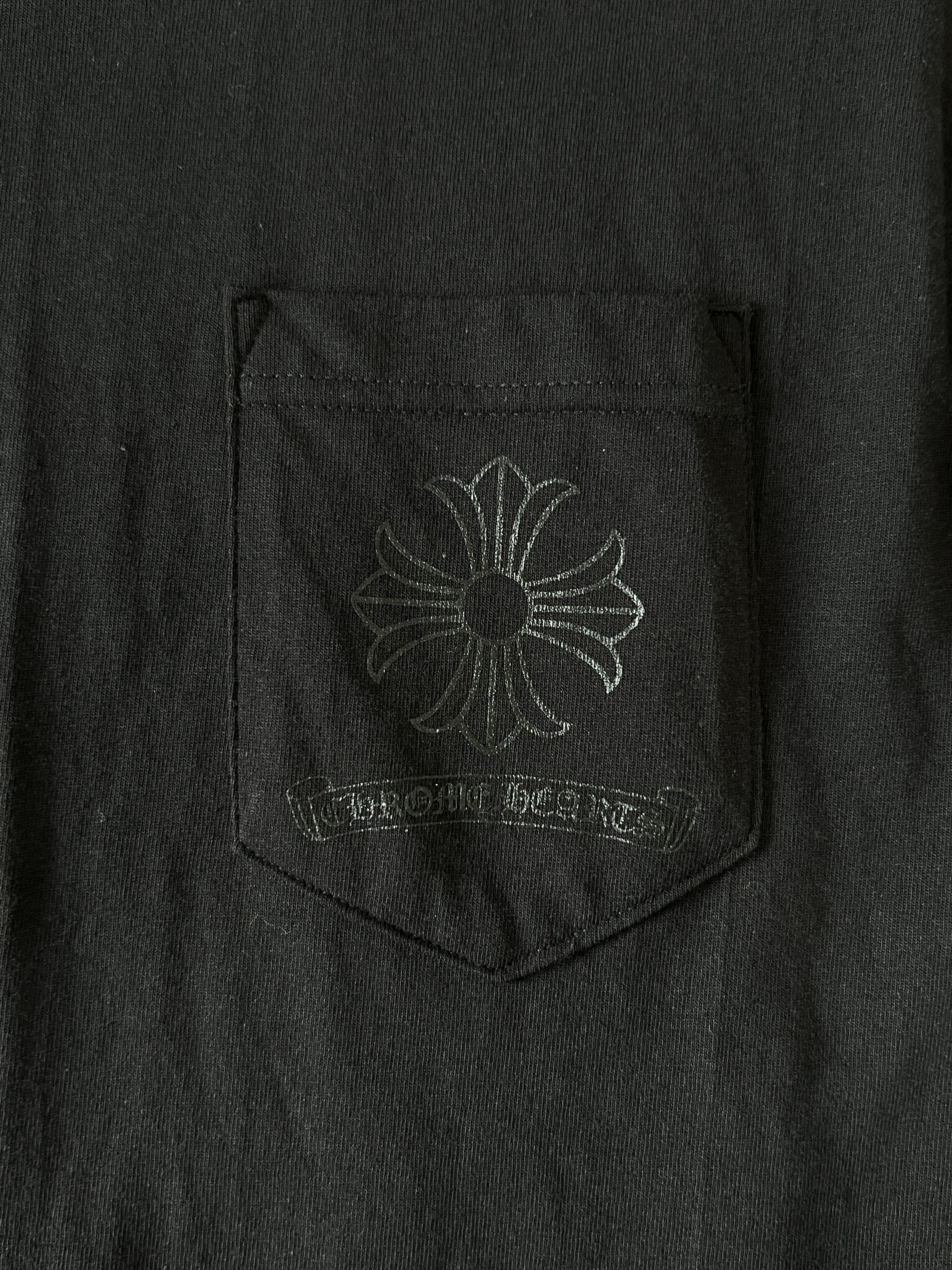 Chrome Hearts Chrome Hearts Tonal Cross Pocket Tee Black S Size US S / EU 44-46 / 1 - 3 Thumbnail
