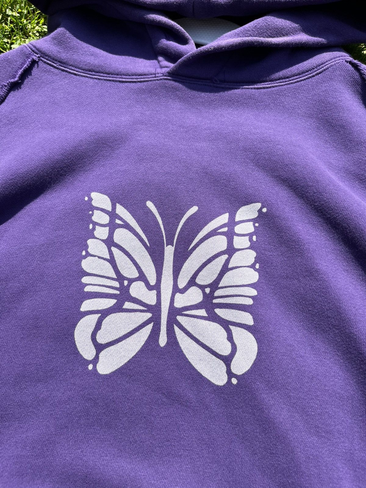 Needles Rare Needles Purple Butterfly Hoodie baggy style Size US XL / EU 56 / 4 - 1 Thumbnail