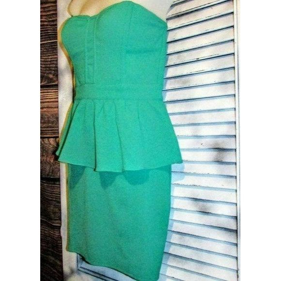 Urban Outfitters Urban Outfitters Sz 2 Green Bustier Dress Size XS / US 0-2 / IT 36-38 - 2 Thumbnail