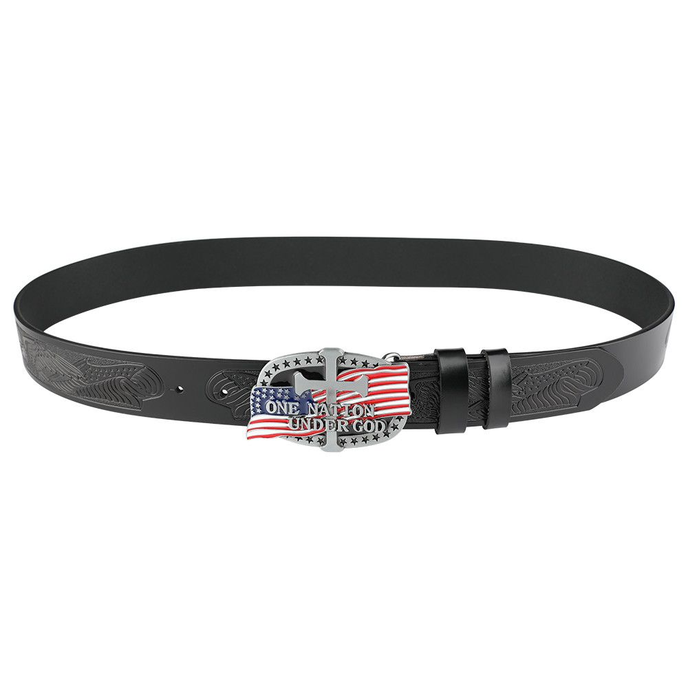 Designer Dark Vintage Belt Riveted Belts Menswear Accessories Size ONE SIZE - 2 Thumbnail