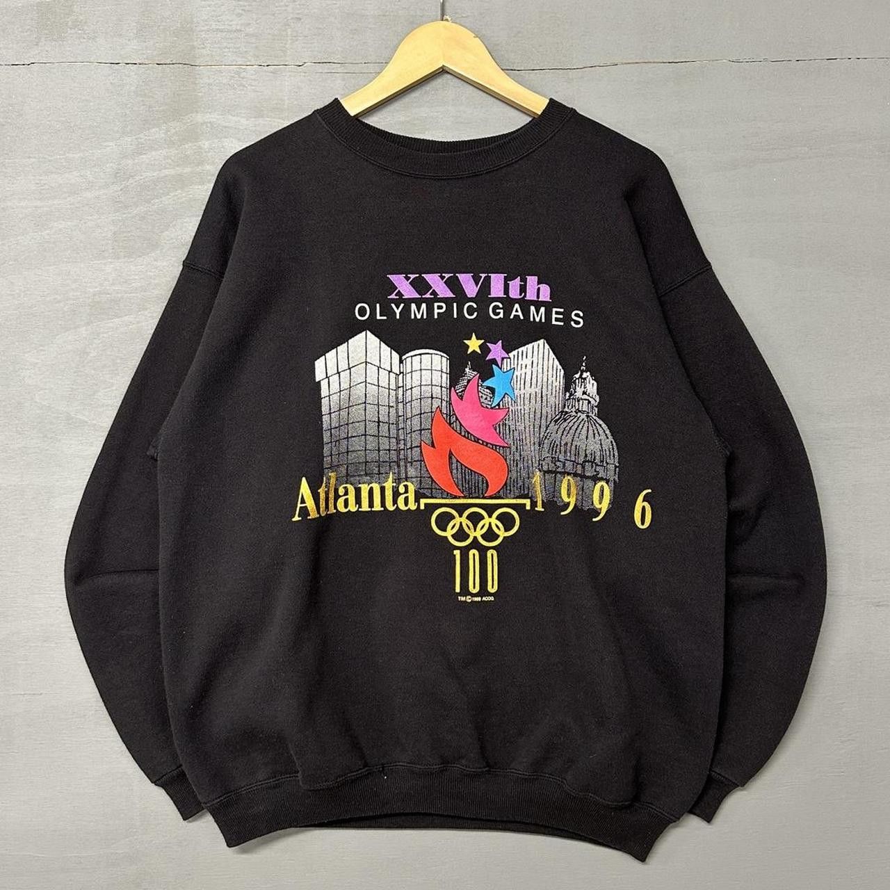 Vintage Vintage Rare 1996 Atlanta Olympics Black Sweatshirt Large Size US L / EU 52-54 / 3 - 1 Thumbnail