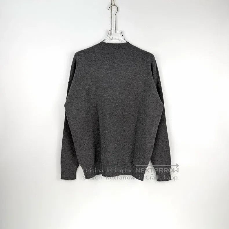 Loewe Loewe Grey heart pattern embroidered logo wool sweater Size S / US 4 / IT 40 - 4 Thumbnail