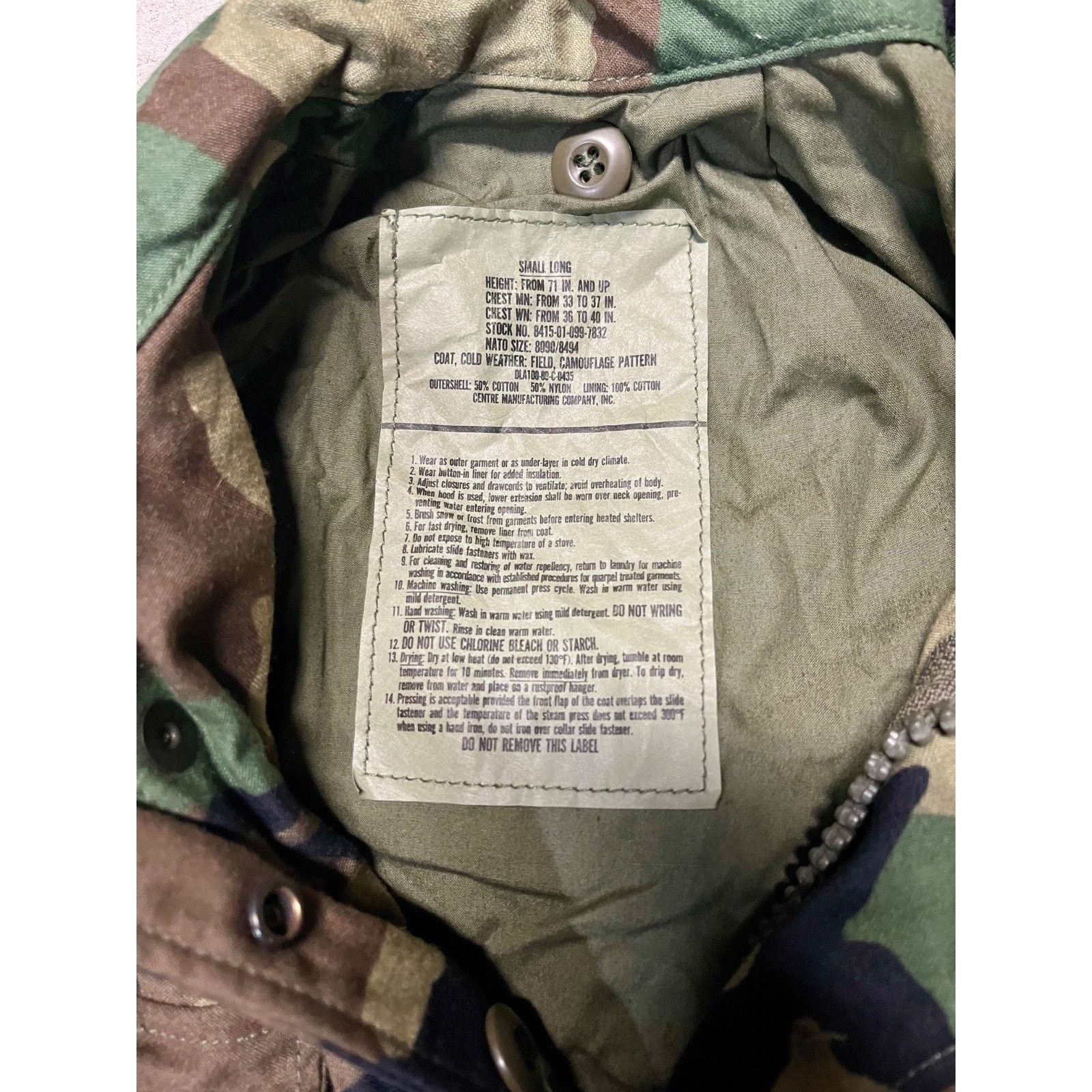 Other USGI US Army M-65 Woodland Field Jacket Cold Weather Small Size US S / EU 44-46 / 1 - 5 Thumbnail