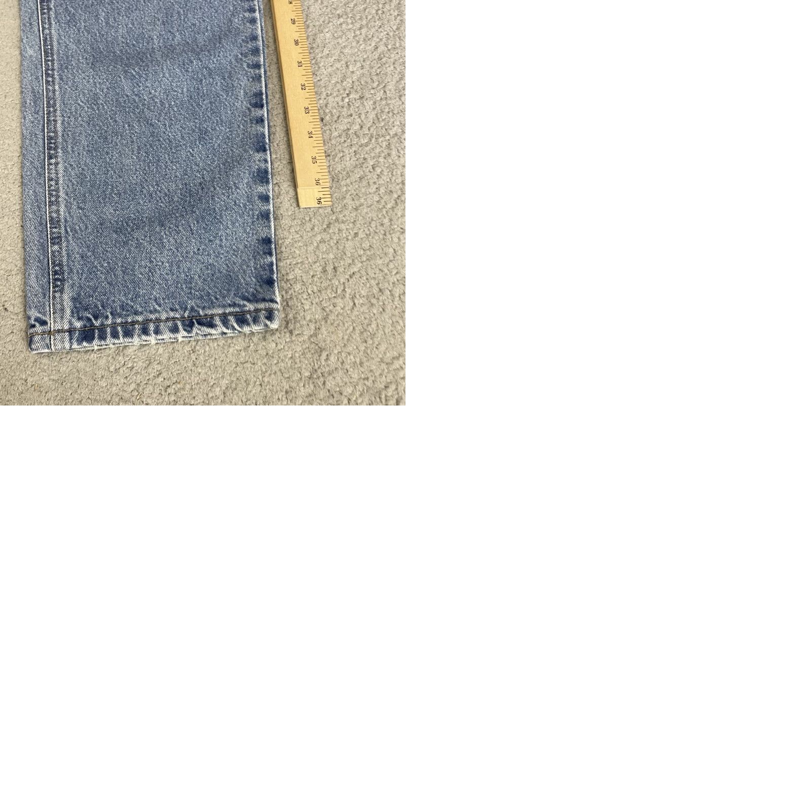 Carhartt Carhartt Jeans Mens 38x30 Blue Denim Relaxed Fit Workwear Chore Barn Light Wash Denim Jeans Size US 38 / EU 54 - 11 Thumbnail