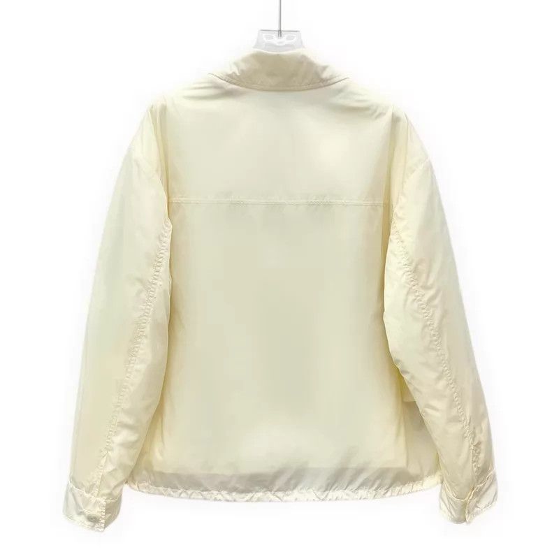 Gucci Gucci Beige cat letter embroidery lapel zipper long-sleeve Size S / US 4 / IT 40 - 2 Thumbnail