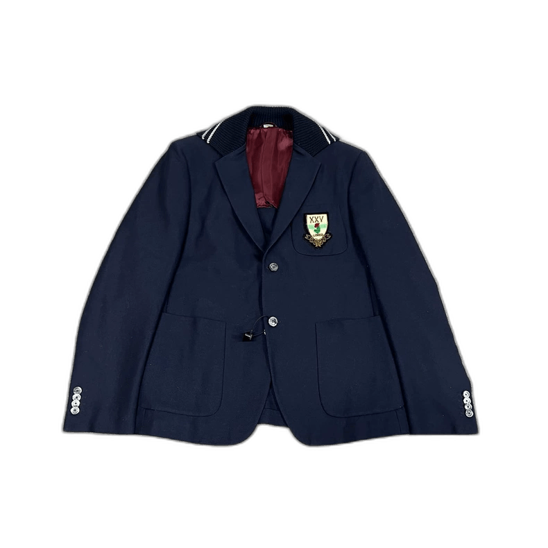gucci college style blazer