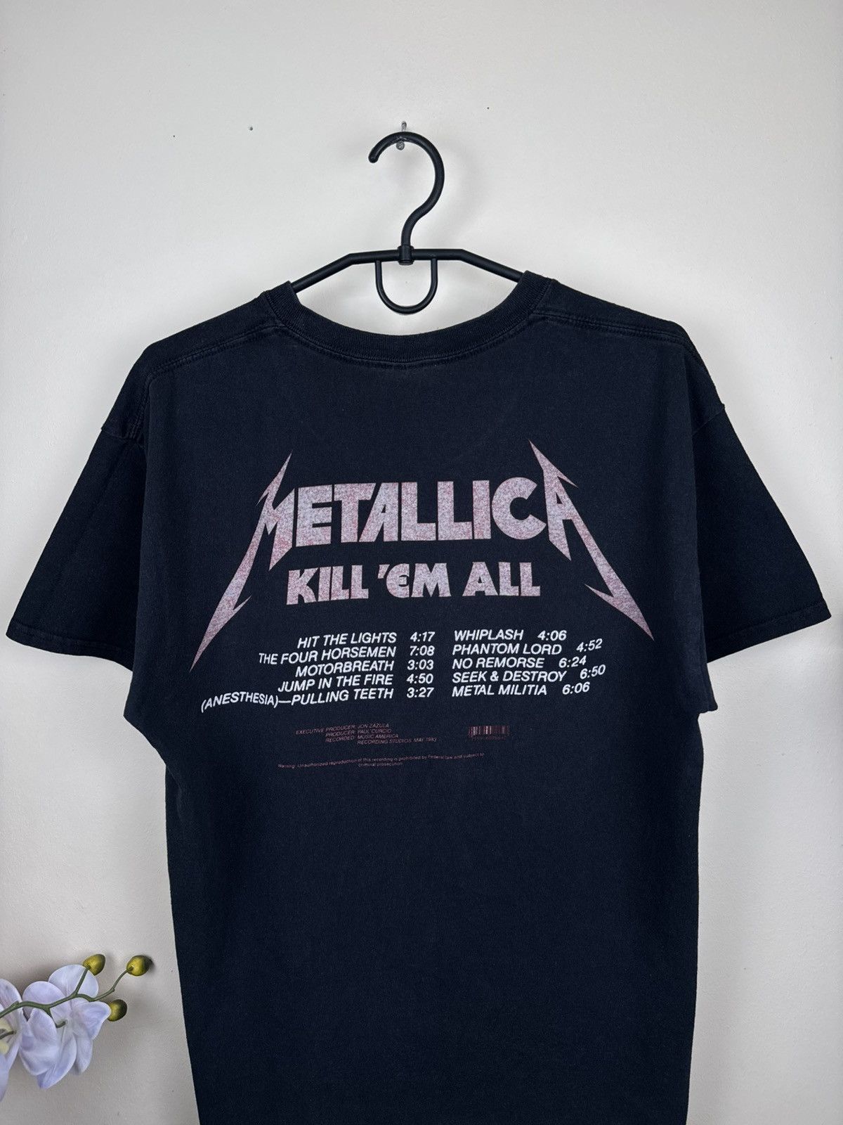 Metallica Vintage Metallica T shirt Kill Em All 2017 Rock Band Black L Size US L / EU 52-54 / 3 - 17 Thumbnail