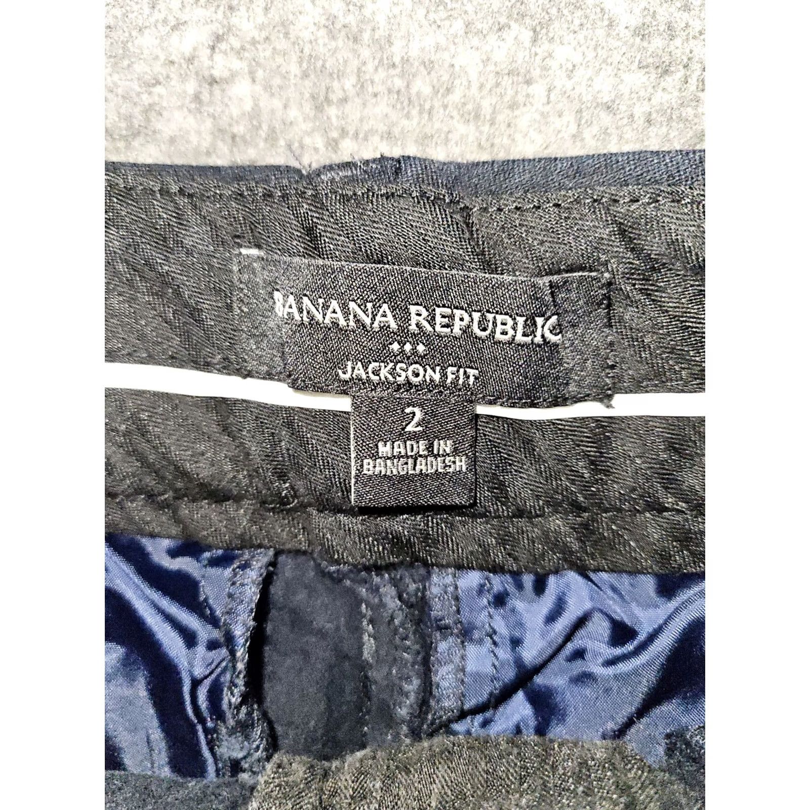 Banana Republic Banana REpublic Jackson Fit Pants Women's 2 Navy Blue Low Rise Workwear Preppy Size 26" / US 2 / IT 38 - 2 Thumbnail