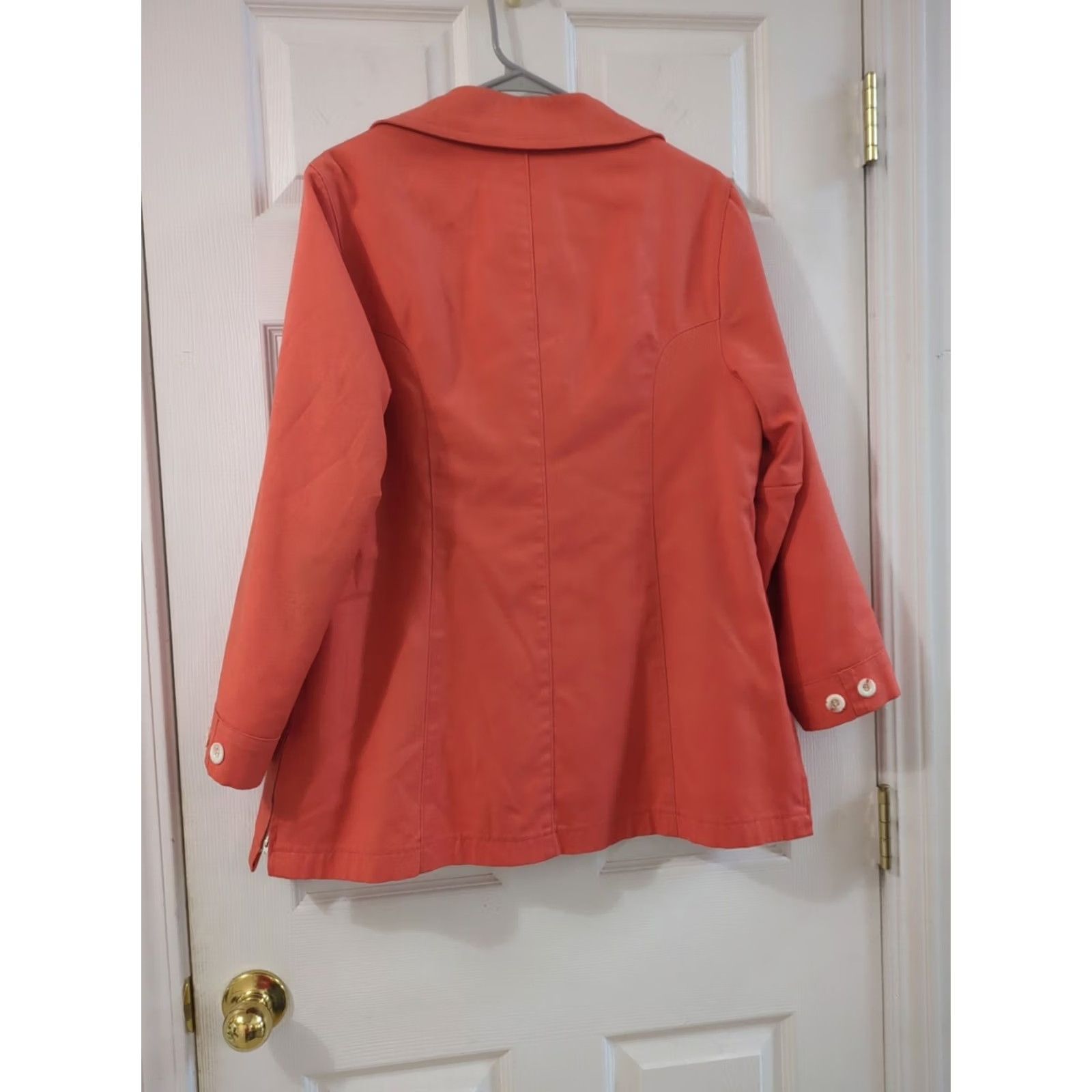 Vintage VINTAGE Misty Harbor Women's Orange Wool Blend Jacket Coat Removable Liner Size 16 Size XXL / US 16-18 / IT 52-54 - 2 Thumbnail