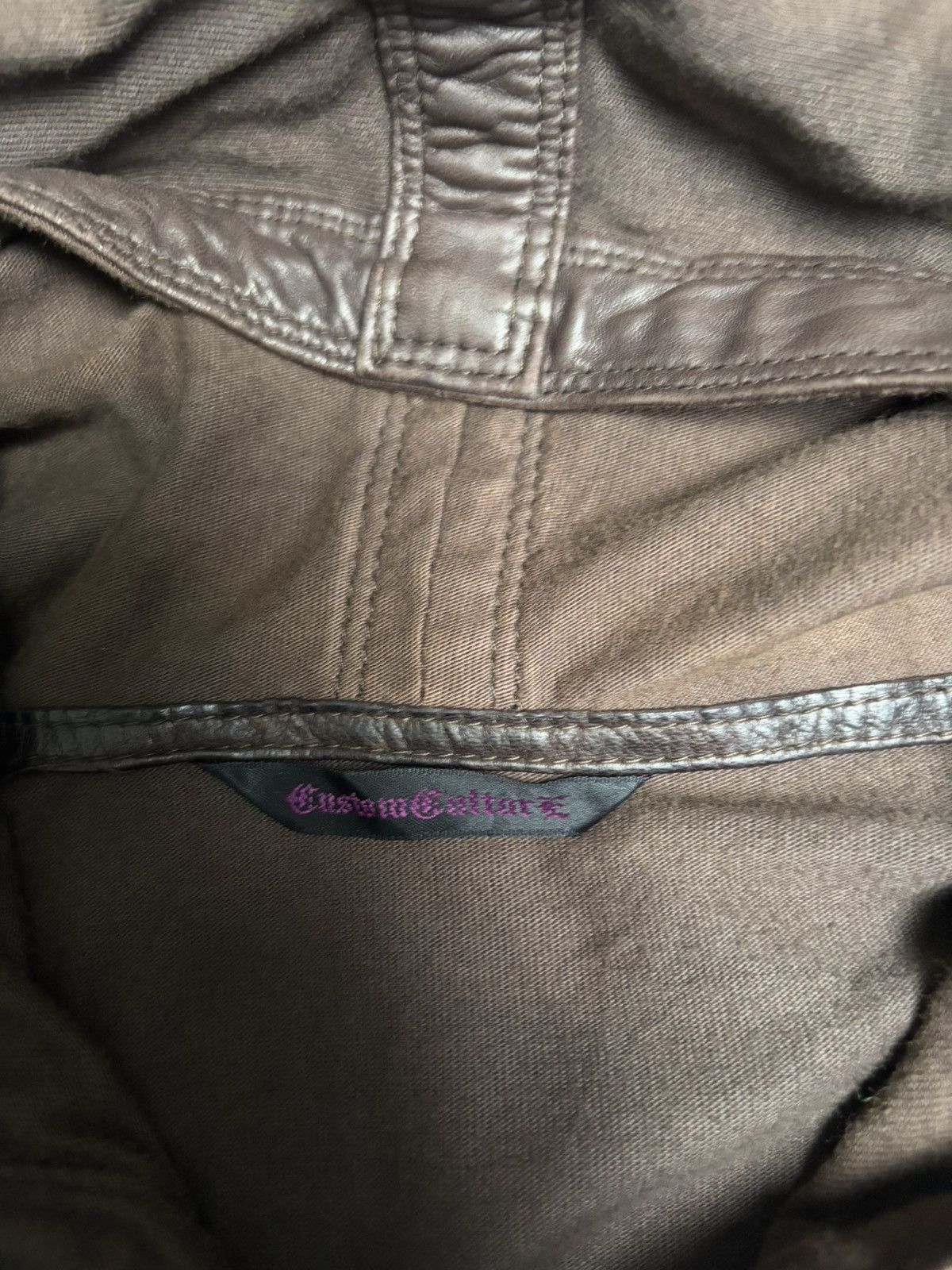 If Six Was Nine Rare Custom Culture hybrid leather jacket Size US XXS / EU 40 - 4 Thumbnail