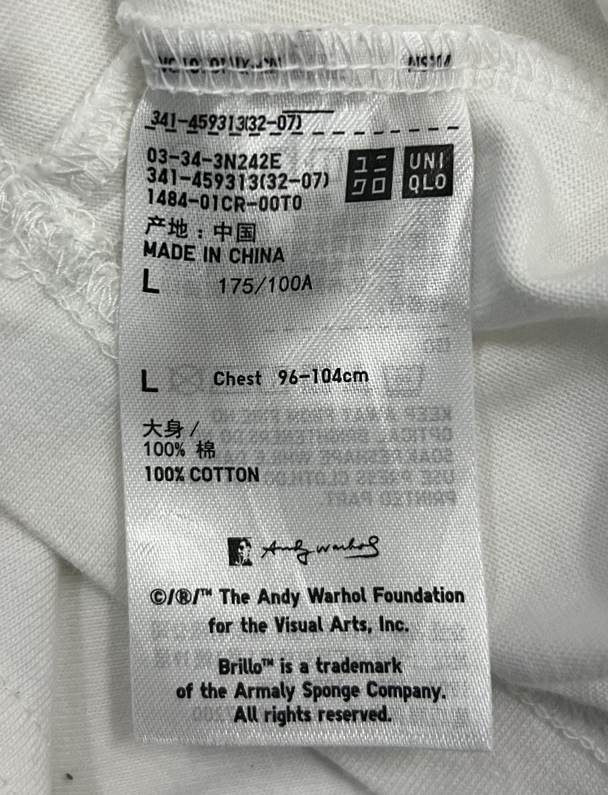 Andy Warhol × Uniqlo × Vintage VINTAGE UNIQLO UT ARCHIVE ANDY WARHOL BRILLO SOAP PADS SHIRT Size US L / EU 52-54 / 3 - 7 Thumbnail