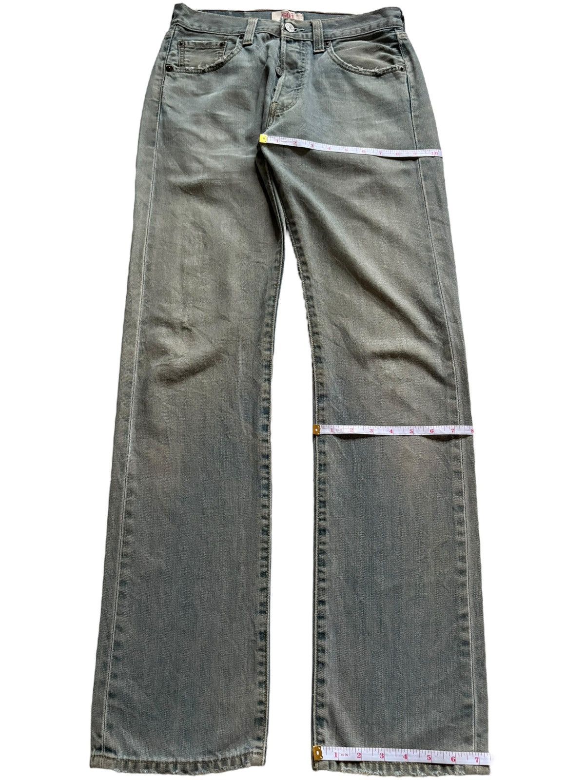 Levi's SALES🔥Vintage 90s Levis 501 Mud Wash Distressed Jeans Size US 28 / EU 44 - 14 Thumbnail