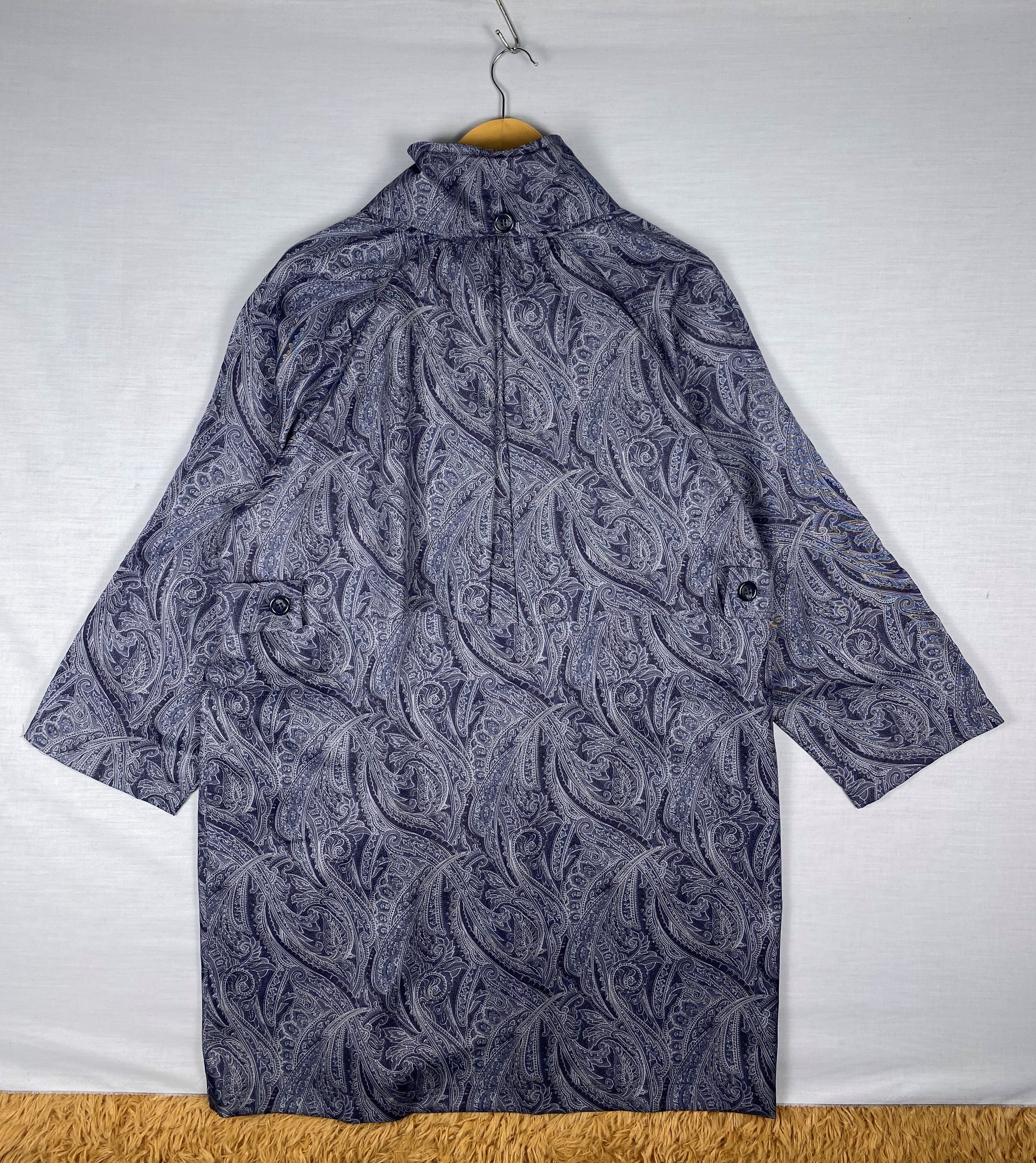 Japanese Brand Vintage THE MBO POUR LA PLUIE Paisley Raincoat Size US L / EU 52-54 / 3 - 2 Thumbnail