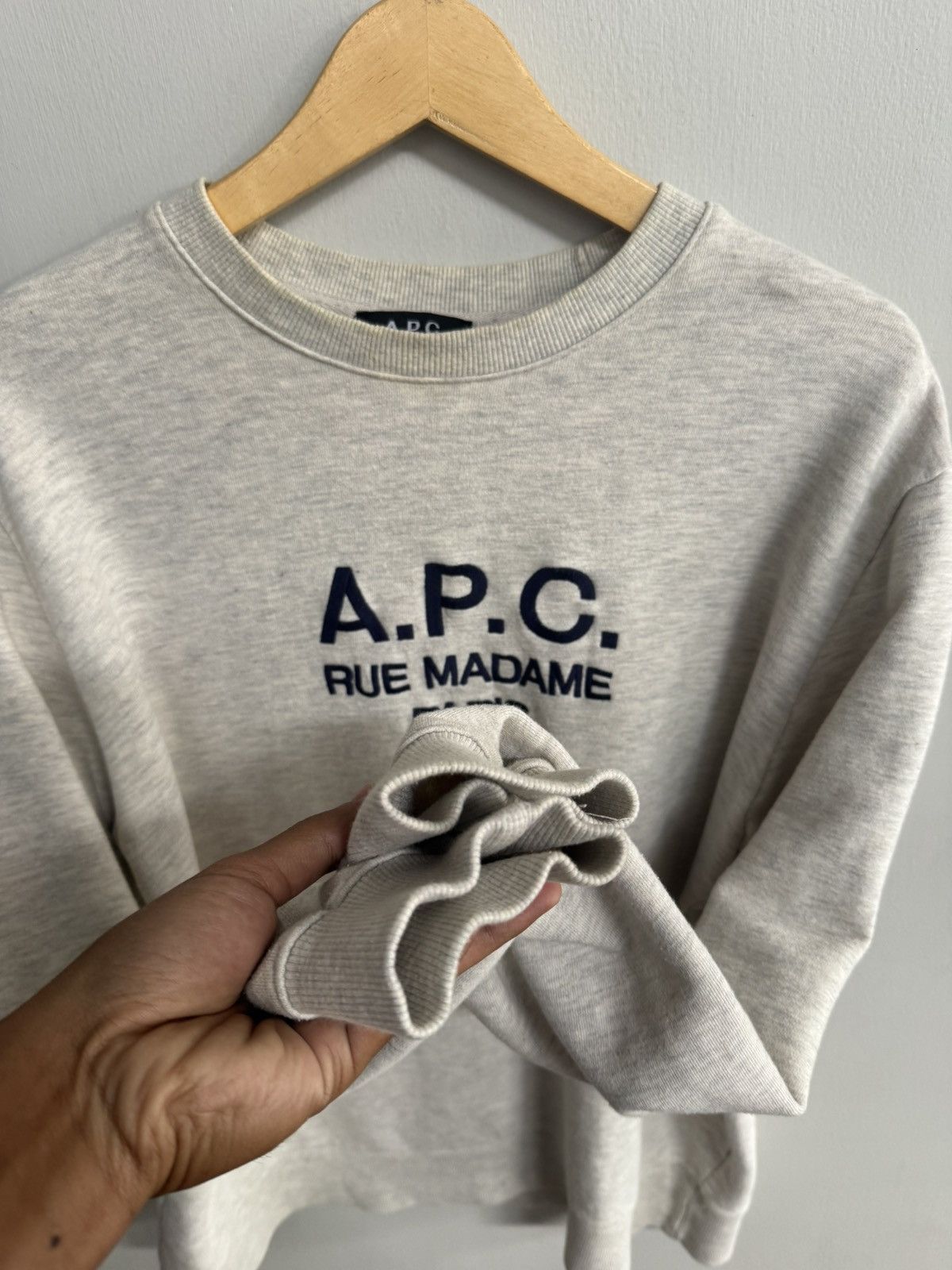 A.P.C. A.P.C RUE MADAME PARIS GREY SWEATSHIRTS Size US L / EU 52-54 / 3 - 4 Thumbnail