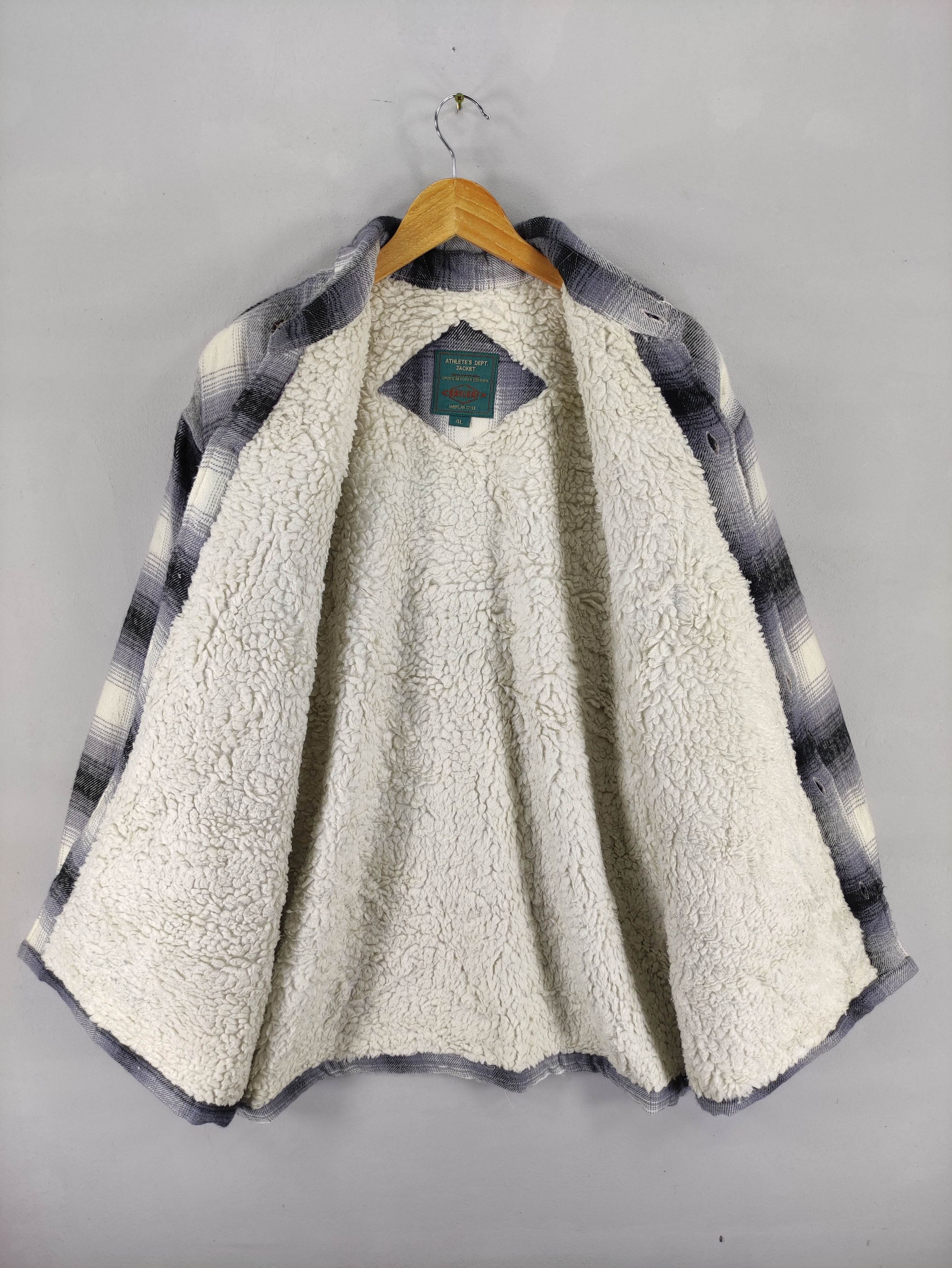 Japanese Brand Vintage Bayleaf Jacket Flannel Plaid Button Up Lined Sherpa Size US XXL / EU 58 / 5 - 7 Thumbnail