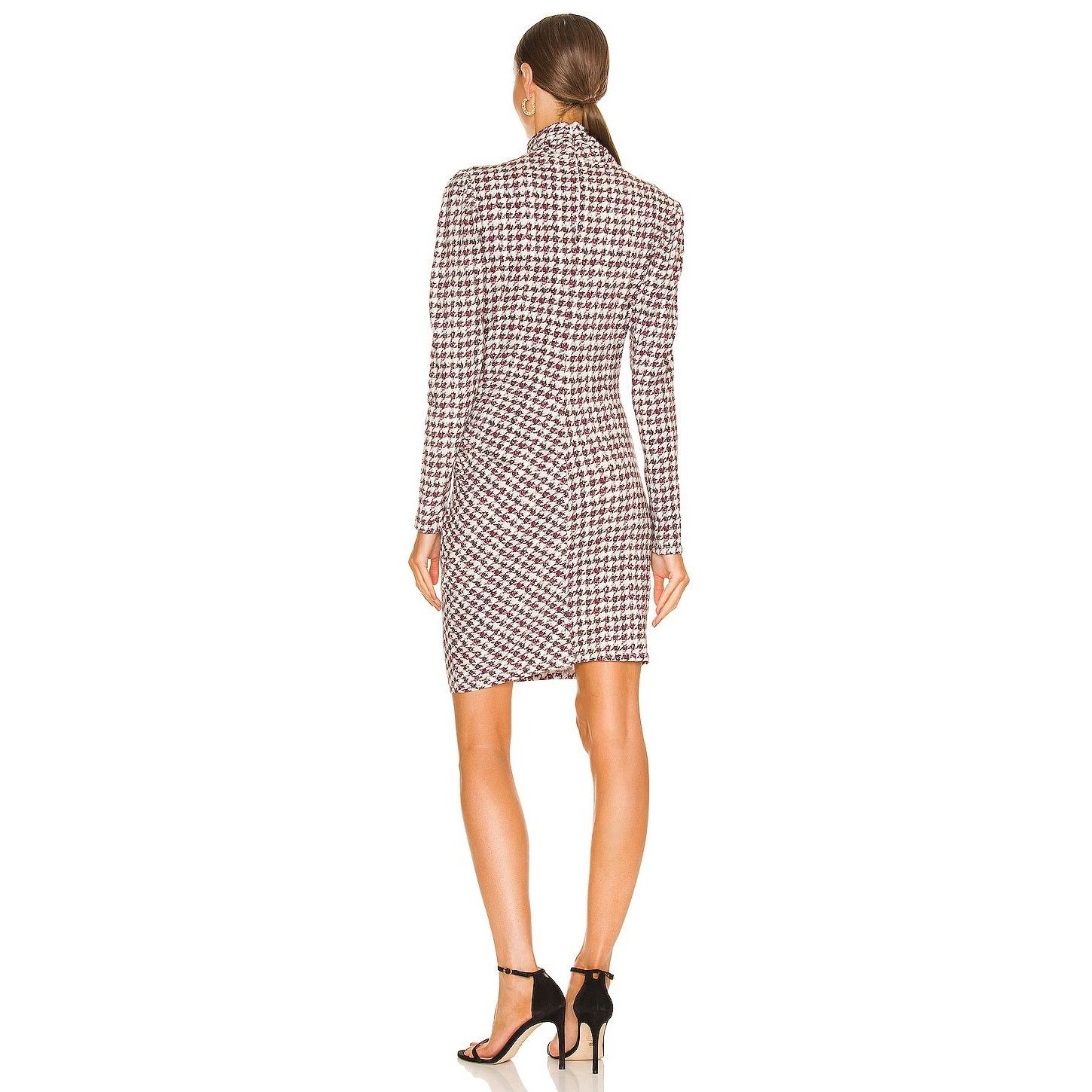 Pam & Gela Pam & Gela Mock Neck Dress in Pink Tweed Sz P MSRP 175 Size S / US 4 / IT 40 - 3 Thumbnail