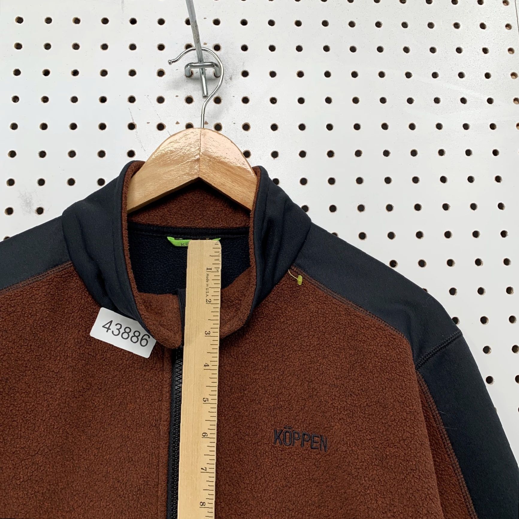 Vintage Koppen Fleece Jacket Mens Large Brown Black Outdoor Zip Casual Jacket Size US L / EU 52-54 / 3 - 7 Thumbnail