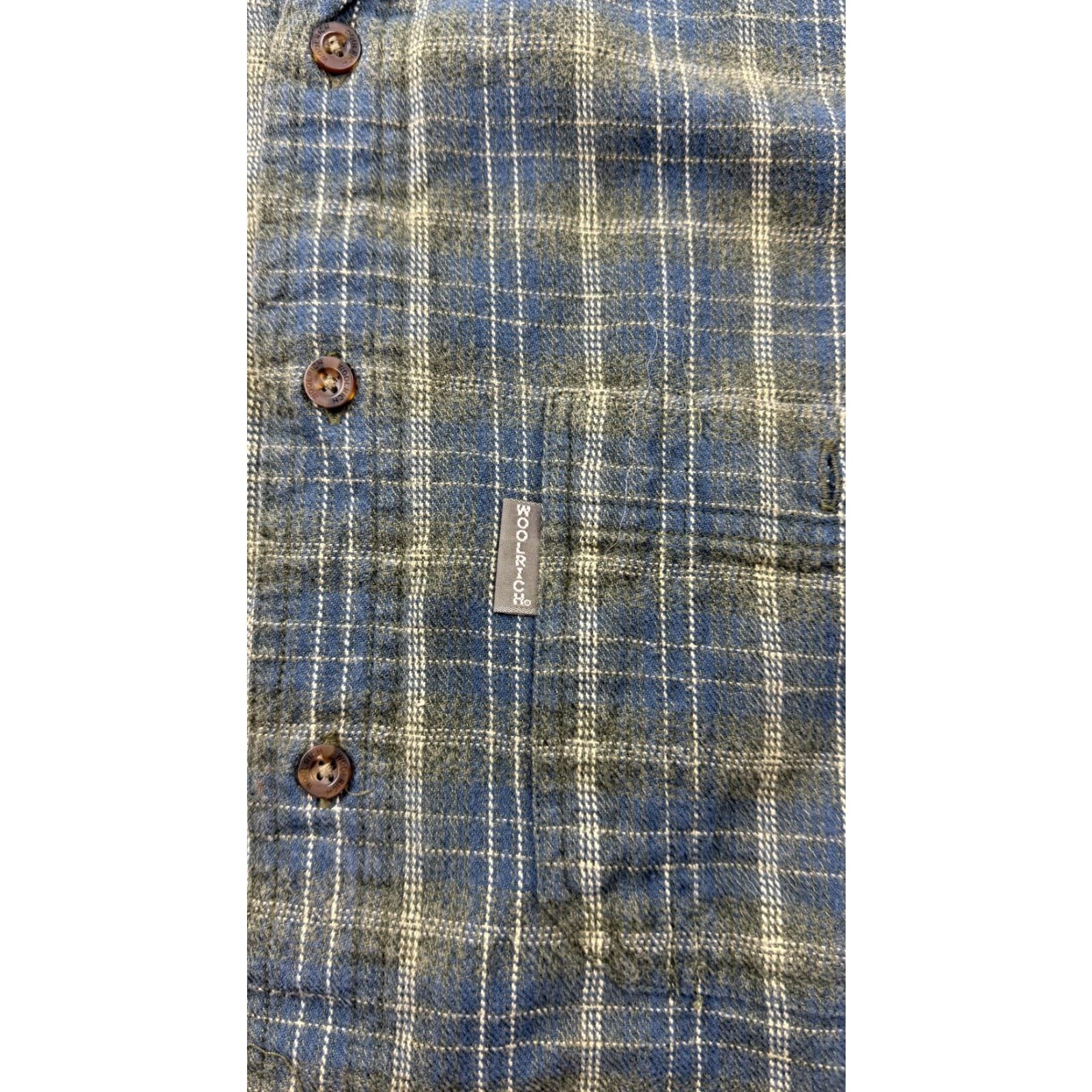 Vintage VINTAGE Woolrich Shirt Mens L Blue Plaid Flannel Button-Front Long Sleeve Casual Size US L / EU 52-54 / 3 - 4 Thumbnail