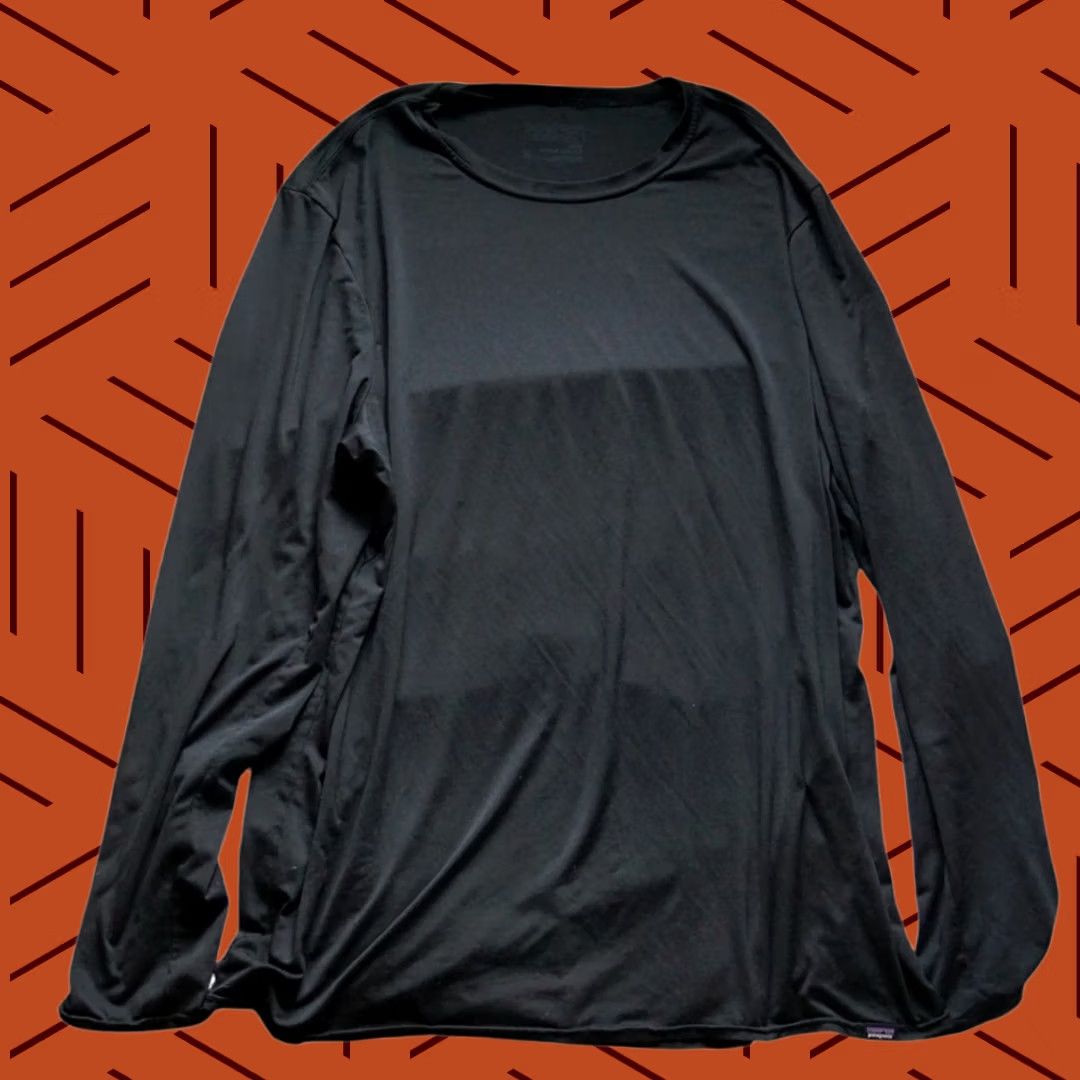 Patagonia Patagonia Men's Long-Sleeved Daily Capilene Base Layer Shirt XL Black Size US XL / EU 56 / 4 - 1 Thumbnail