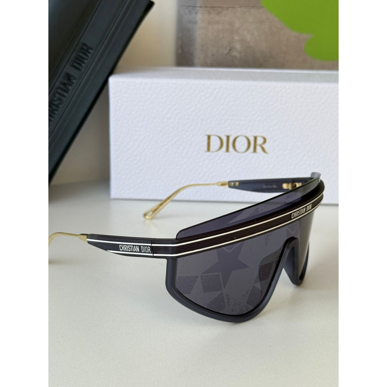 Dior NEW Dior DiorClub M2U Shield Mask Sunglasses Blue Stars Size ONE SIZE - 6 Thumbnail