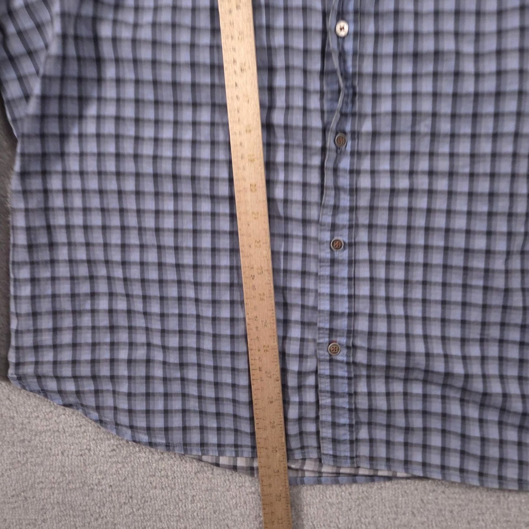 The Territory Ahead Territory Ahead Shirt Mens XLT Blue Check Button Front Long Sleeve Casual Size US XL / EU 56 / 4 - 6 Thumbnail