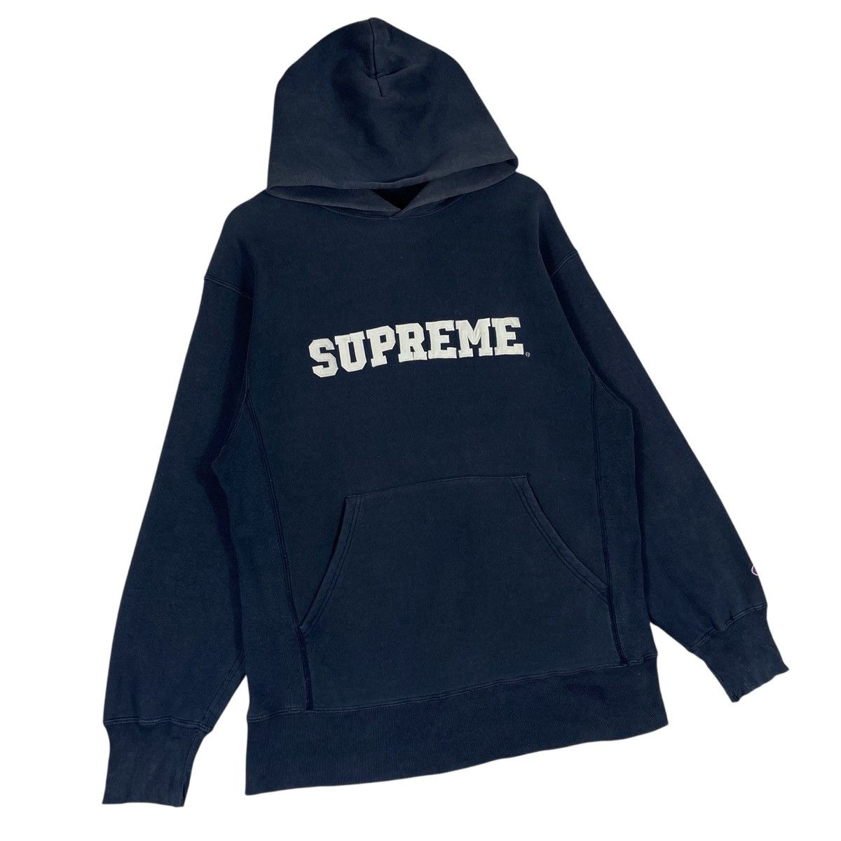 Supreme × Vintage Vintage Champion Supreme Collegiate Hoodie Size US L / EU 52-54 / 3 - 3 Thumbnail