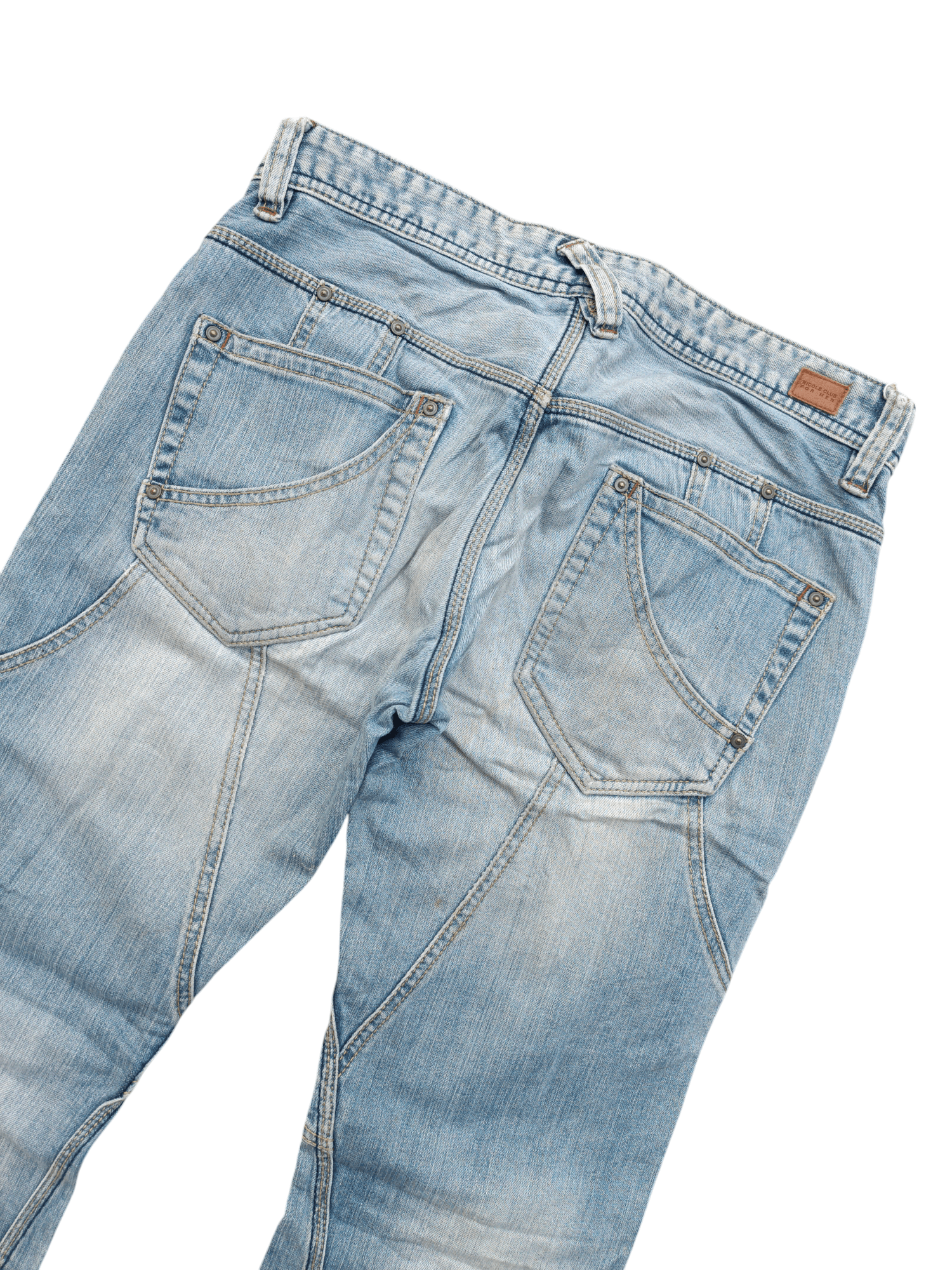 Japanese Brand Nicole Club For Men Multi Pocket Flared Jeans Size US 30 / EU 46 - 17 Thumbnail