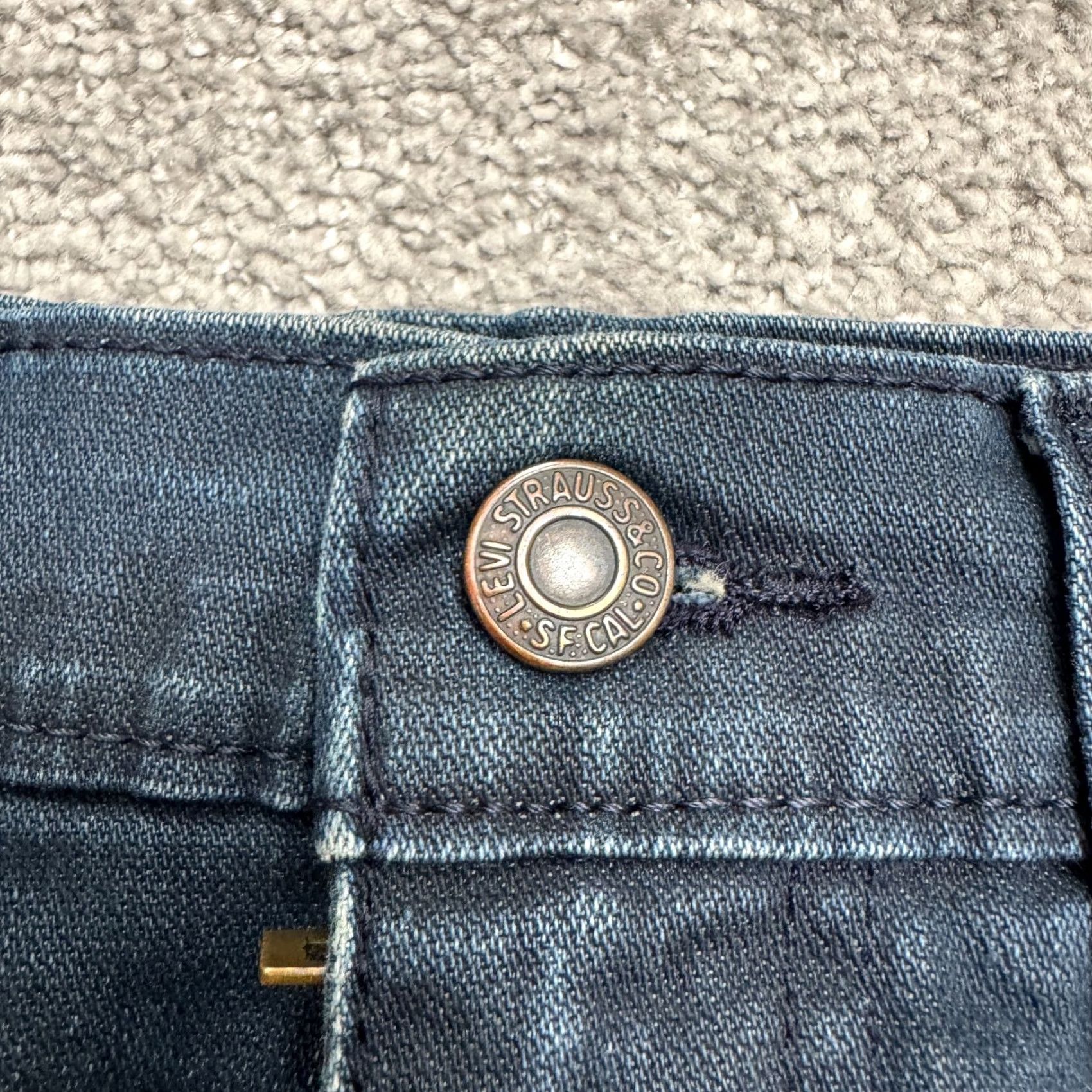 Levi's VINTAGE Levi's 511 Straight Leg Slim Fit Denim Jeans Mens 31x32 Dark Wash Cotton Casual Size US 31 - 5 Thumbnail