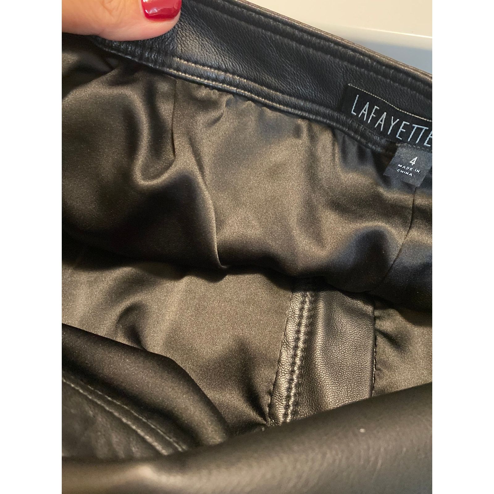 Lafayette 148 Lafayette 148 New York Manhattan Leather Pants sz. 4 Size 27" / US 4 / IT 40 - 12 Thumbnail