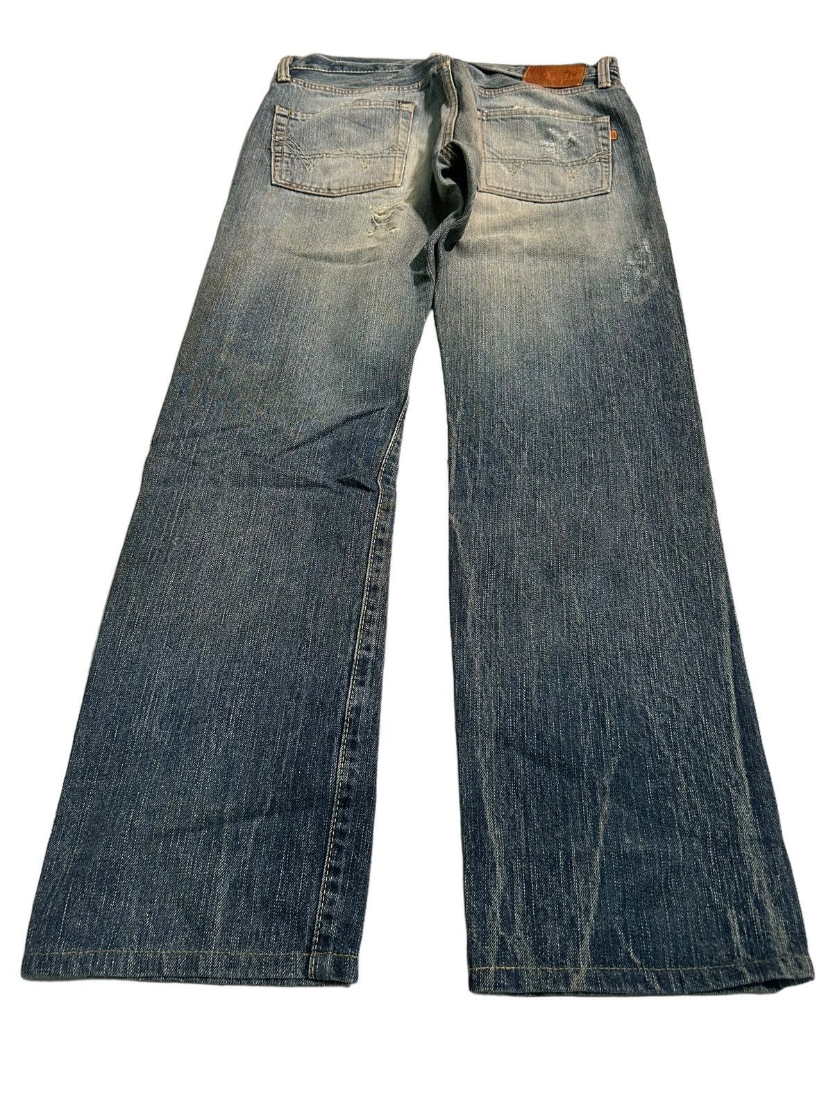 Japanese Brand × Kapital × Vintage Thrashed Vtg Edwin Selvedge disteressed denim Size US 34 / EU 50 - 5 Thumbnail