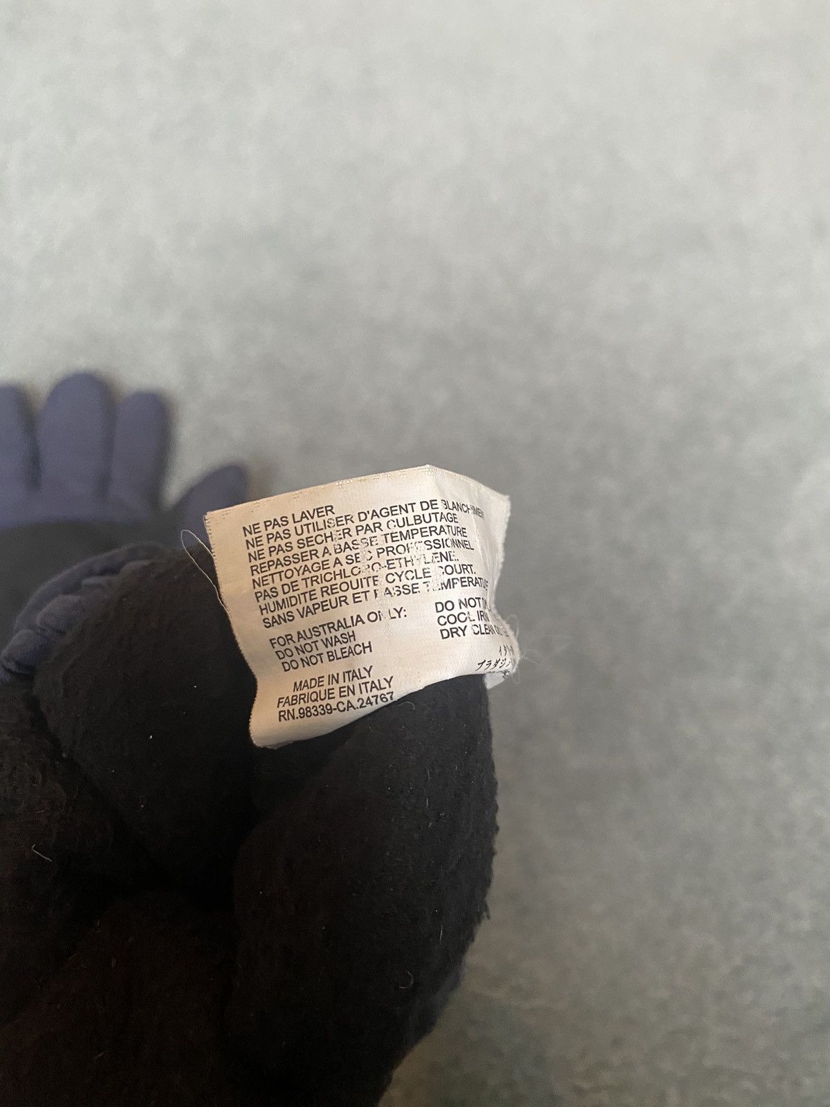 Linea × Prada × Vintage RARE Prada Linea Rossa Technical Fleece Lined Gloves Size ONE SIZE - 6 Thumbnail
