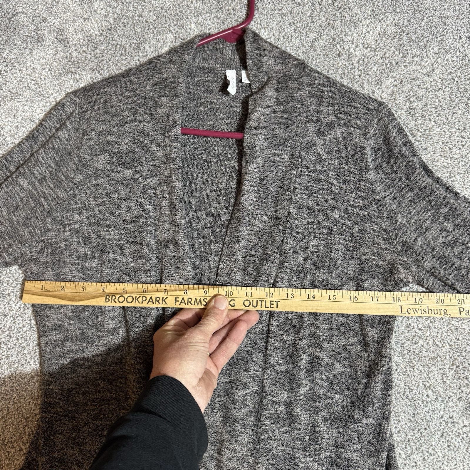 Other Lagenlook Cardigan Sweater Womens Large Roll Tab Sleeve Size L / US 10 / IT 46 - 3 Thumbnail