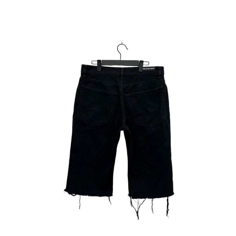 Balenciaga Balenciaga Fringed Denim Shorts Size XL-2506 Size US 42 / EU 58 - 3 Thumbnail